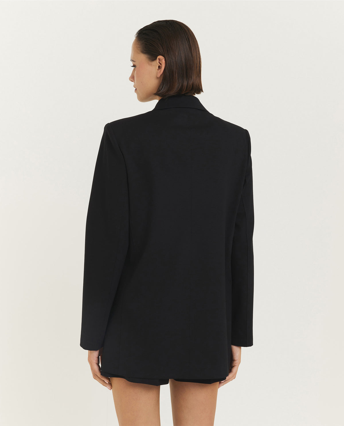 Double breasted jas - Zwart