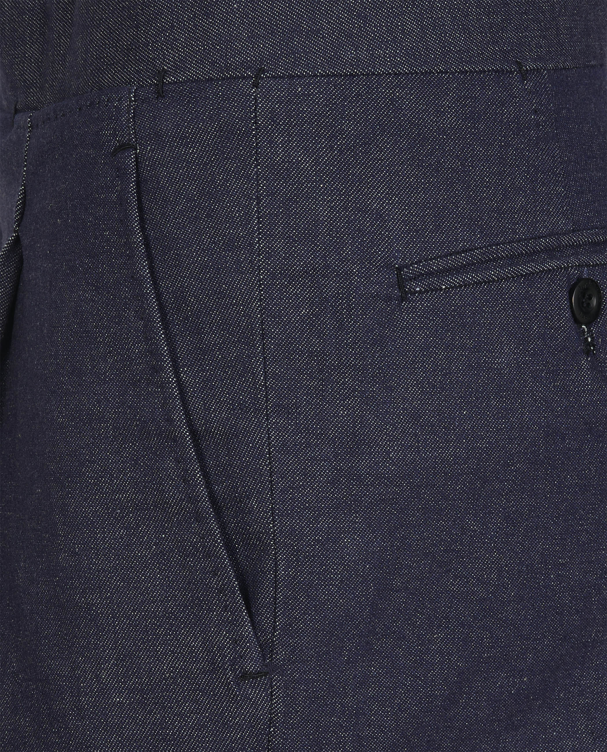 Twill Katoenen Broek - Donkerblauw