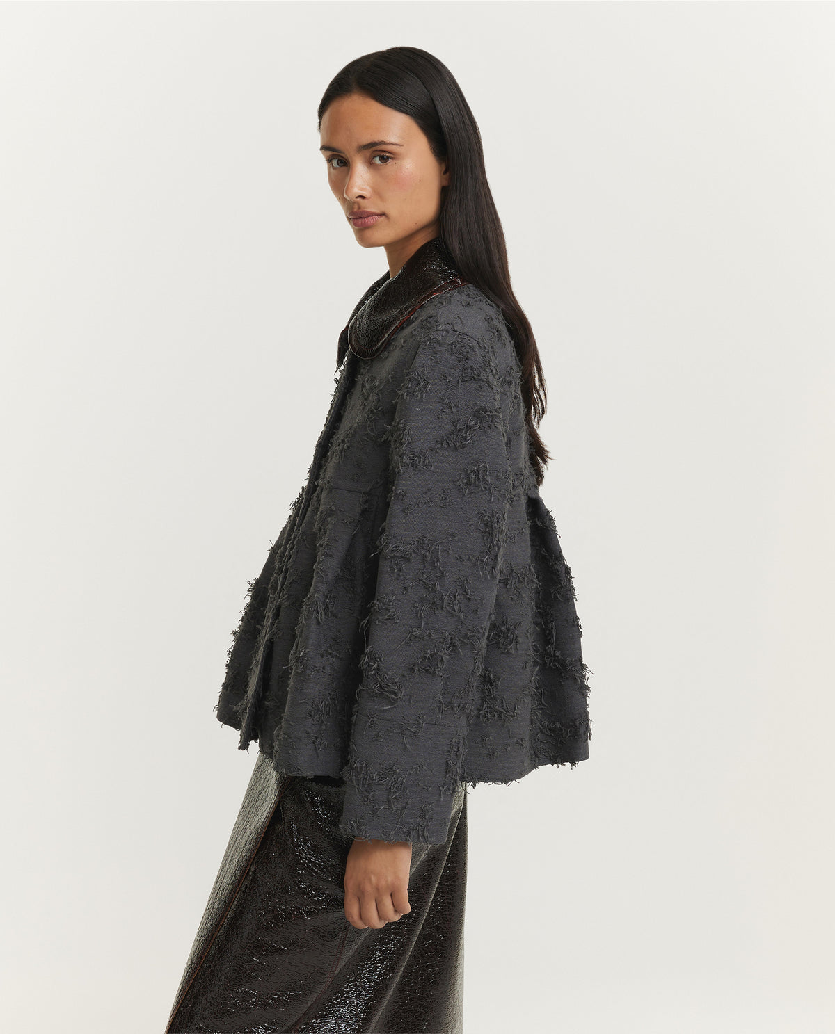 Destructed Jacquard Jacket