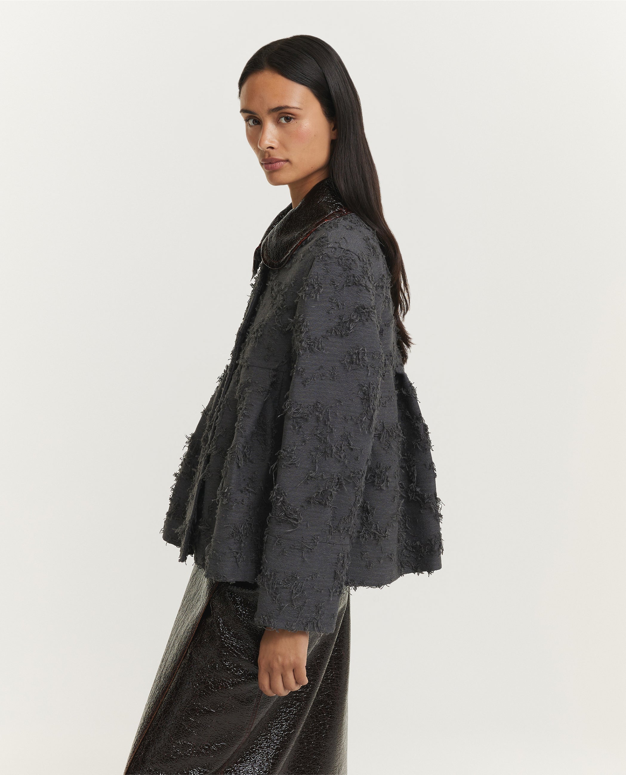 Destructed Jacquard Jacket