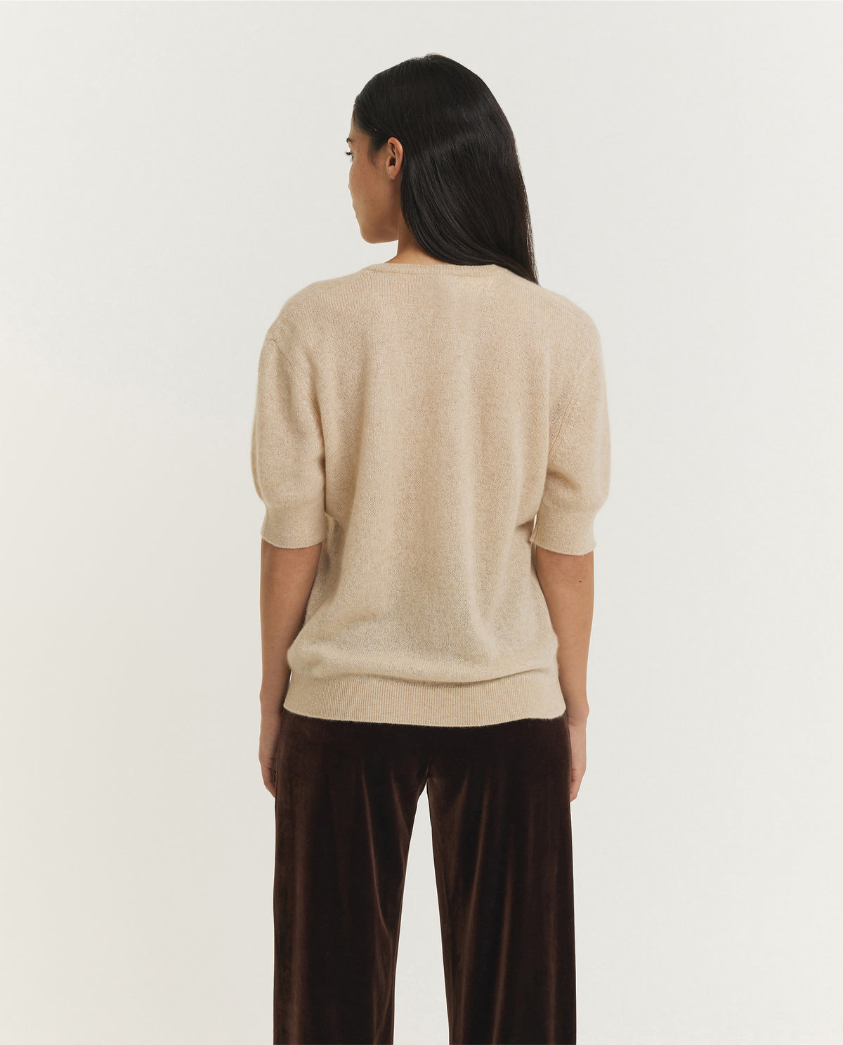 Short Sleeved Cashmere Sweater