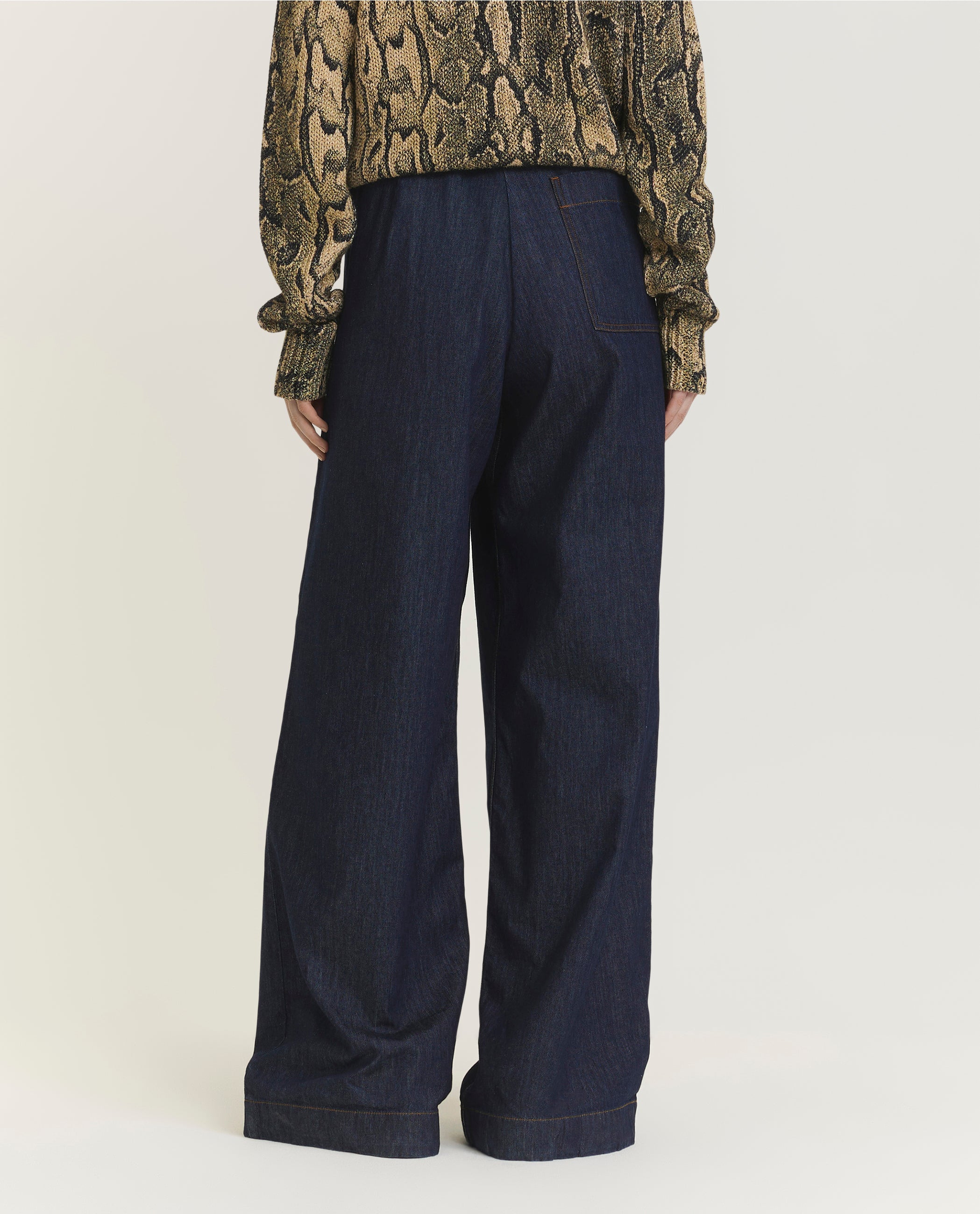 Pila Wijde Katoenen Broek - Blauw