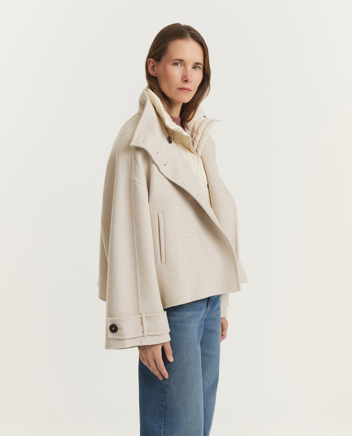 Wool Cashmere Raglan Jacket