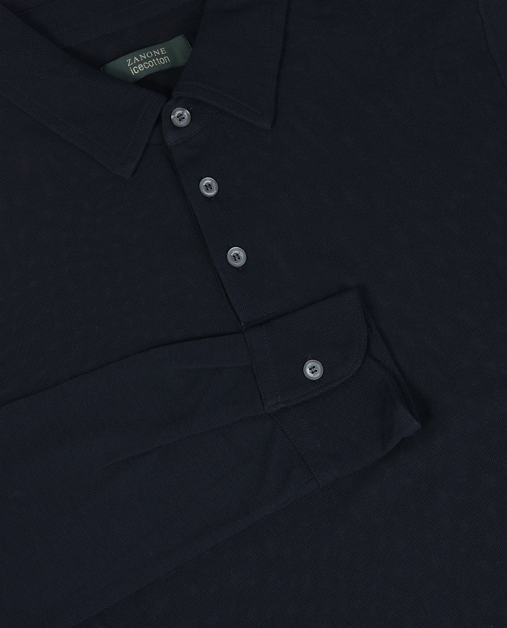 Pique Ice Cotton Polo - Donkerblauw