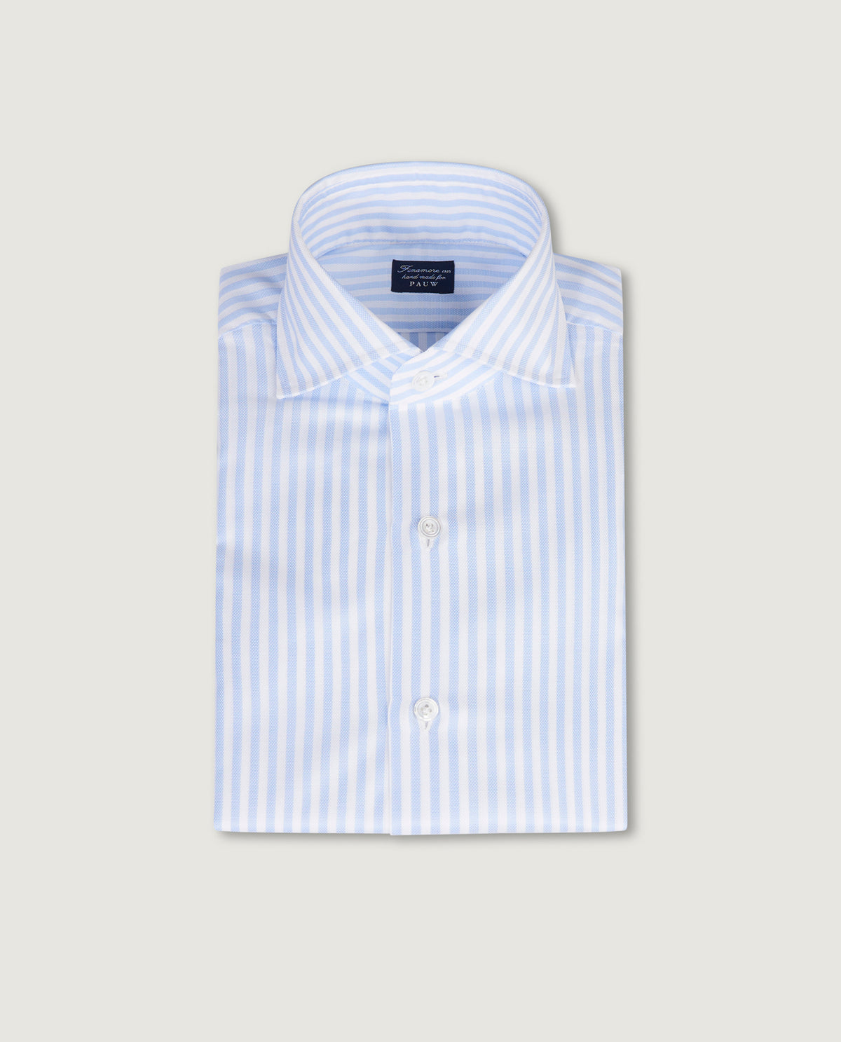 Gestreept Oxford Shirt - Lichtblauw