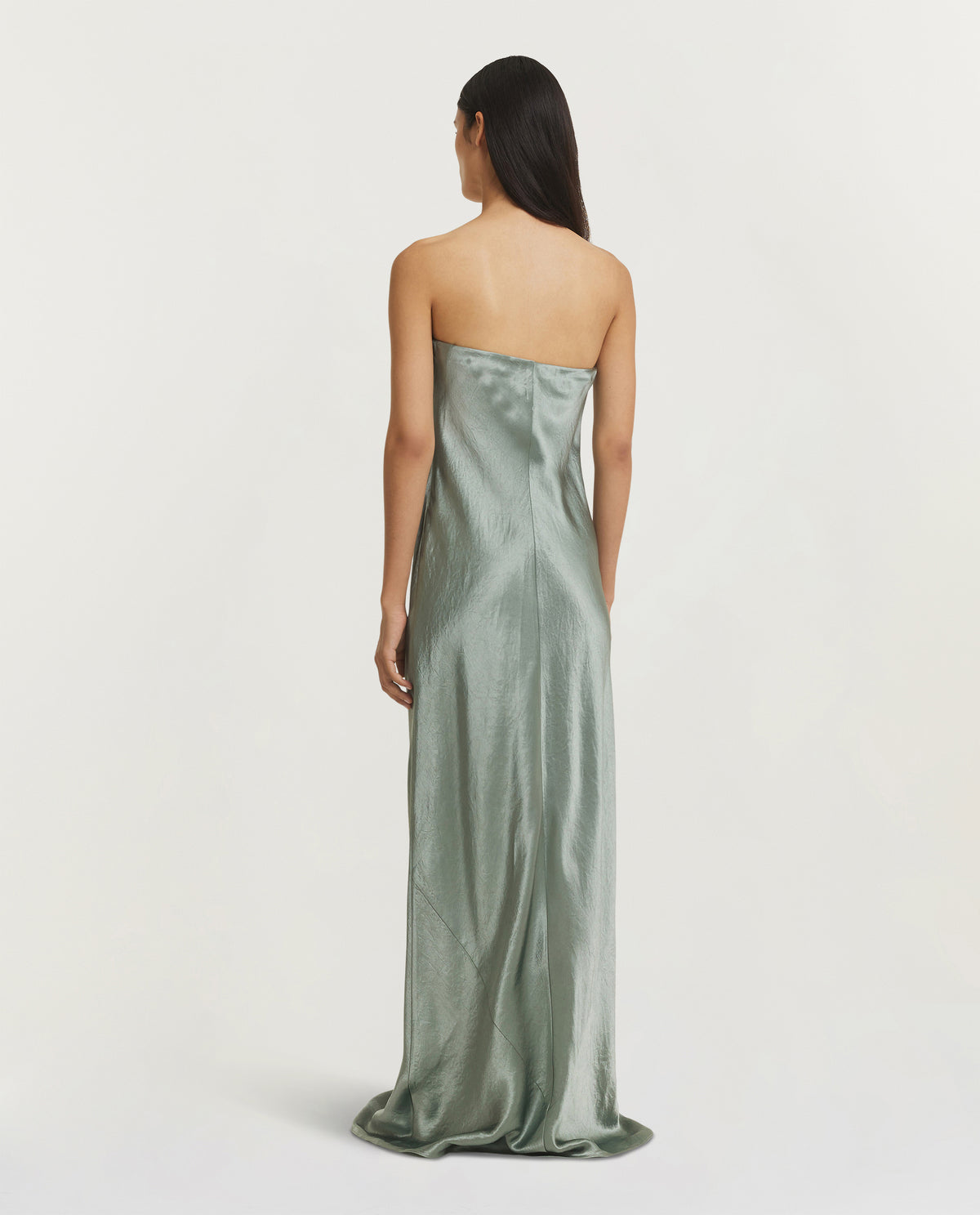 Strapless Maxi Jurk - Groen