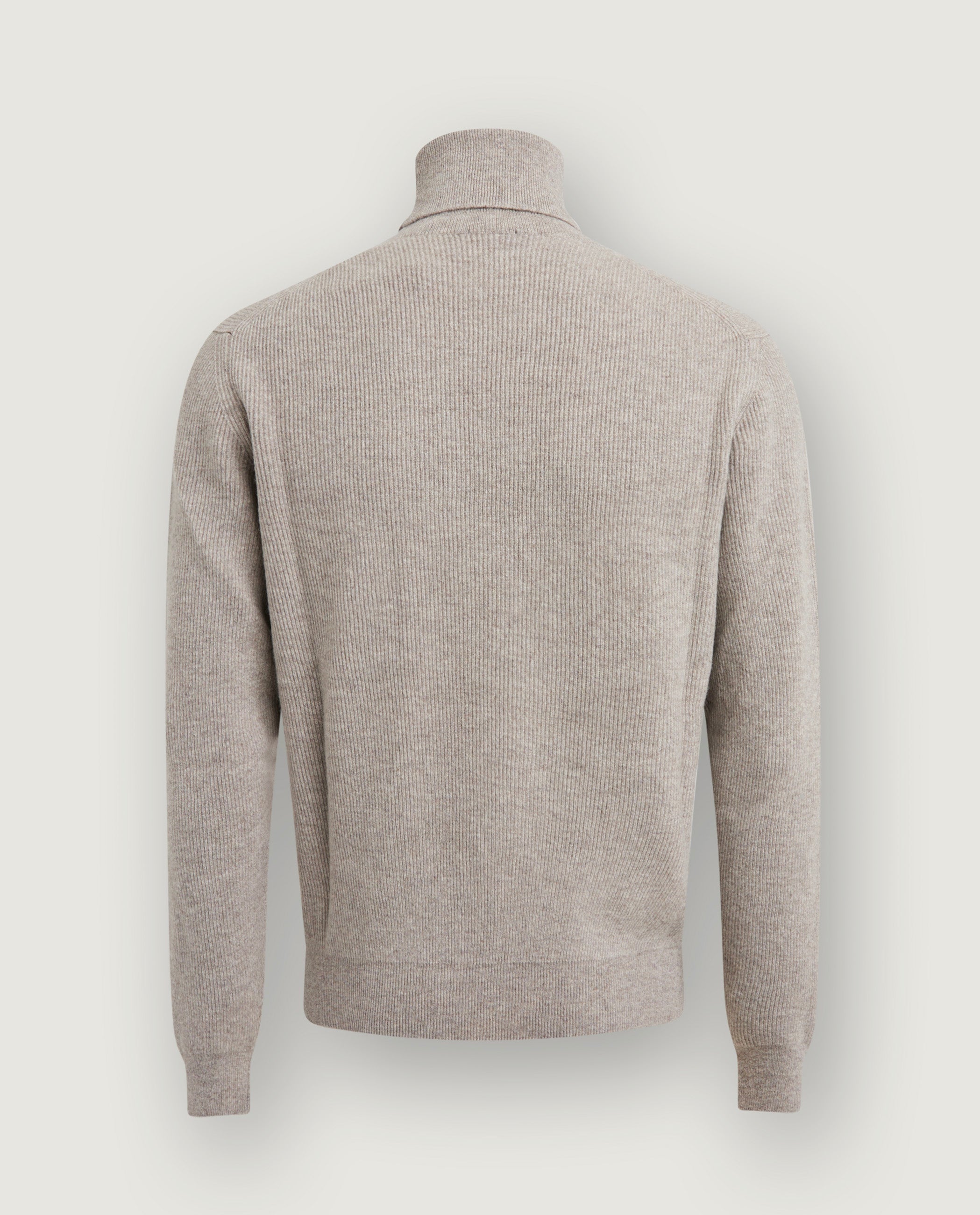 Cashmere Rib Coltrui - Lichtgrijs