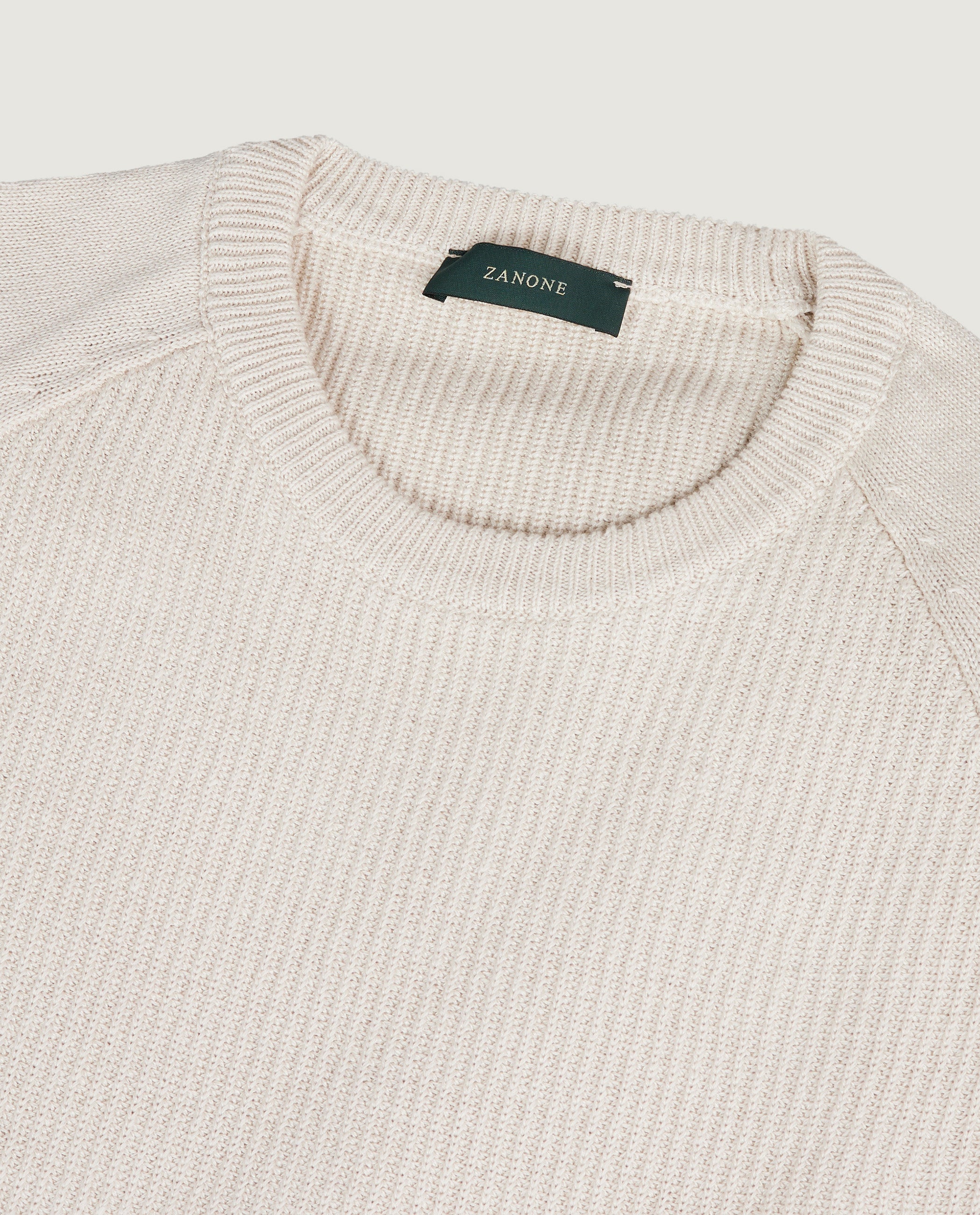 Linnen Katoenen Trui - Ecru