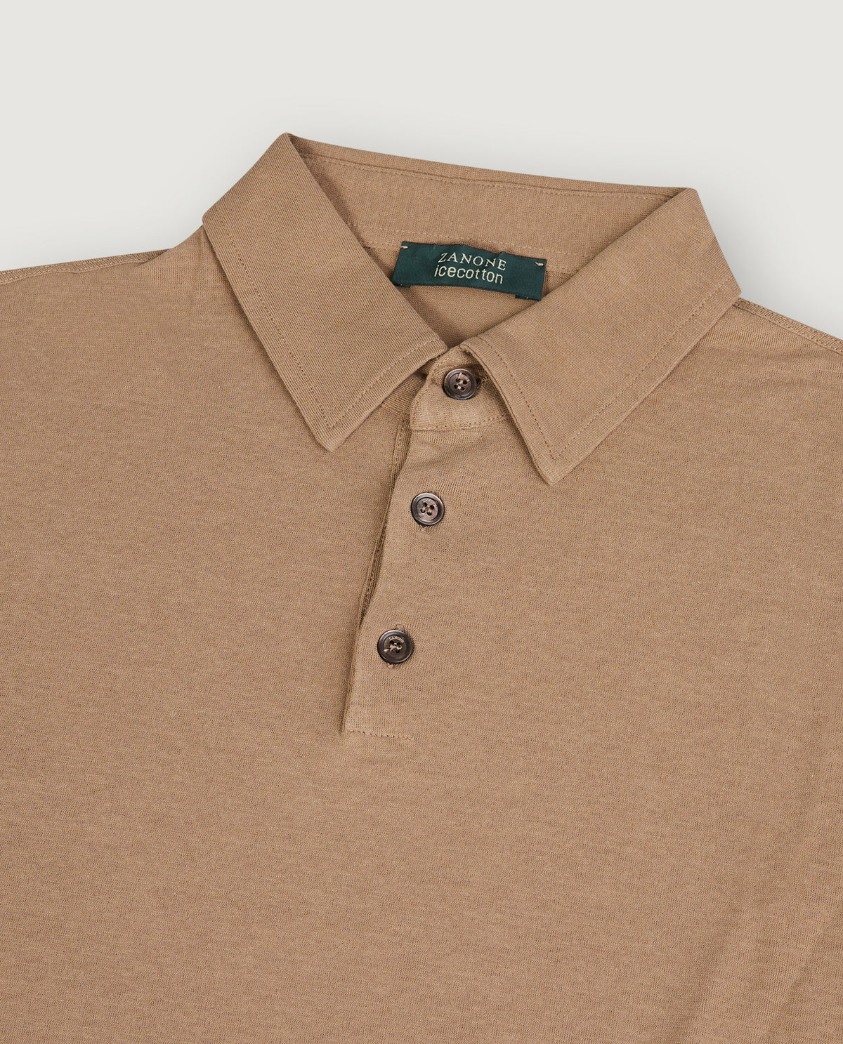 Ice Cotton Polo - Lichtbruin