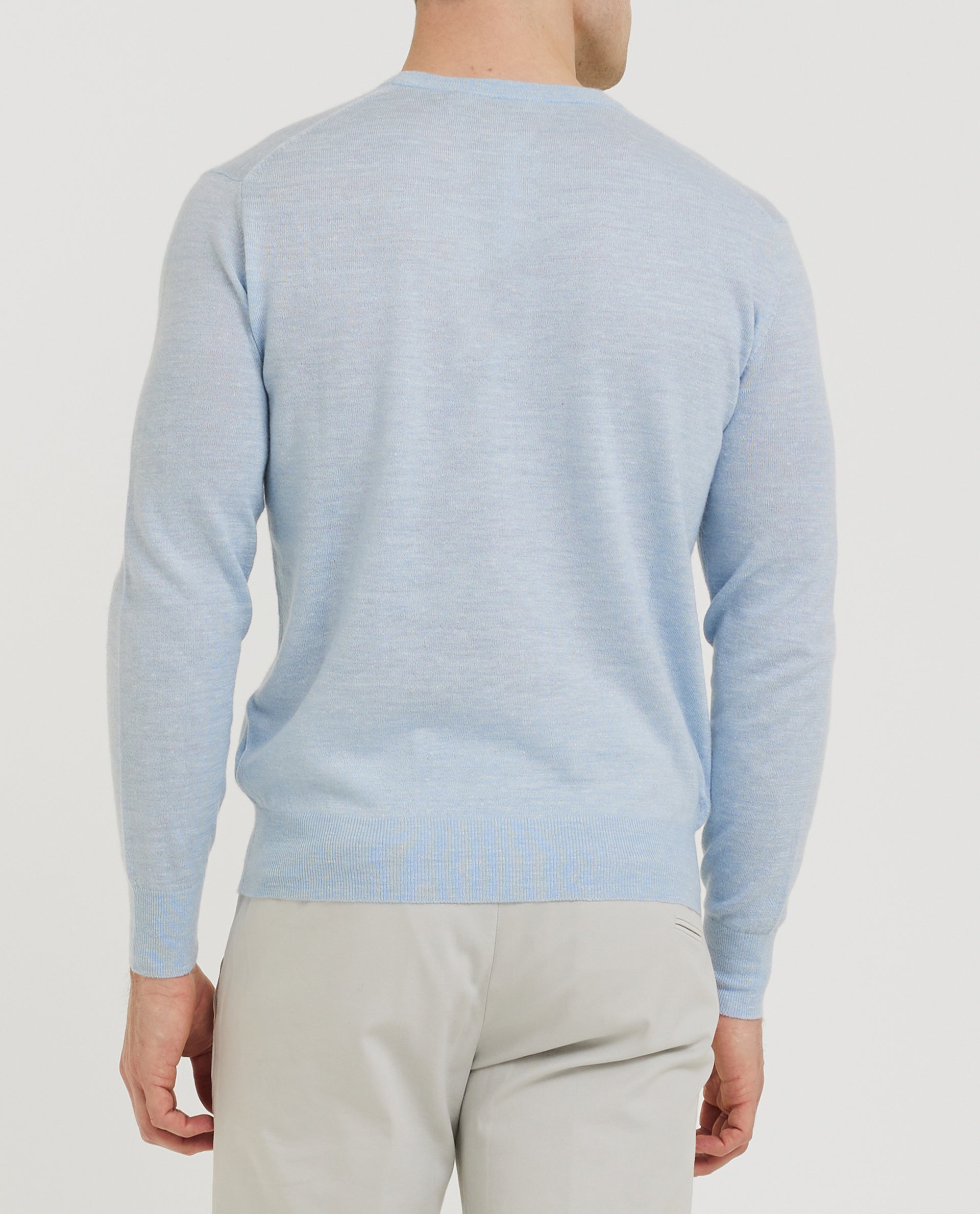 Cashmere Mix Trui - Lichtblauw