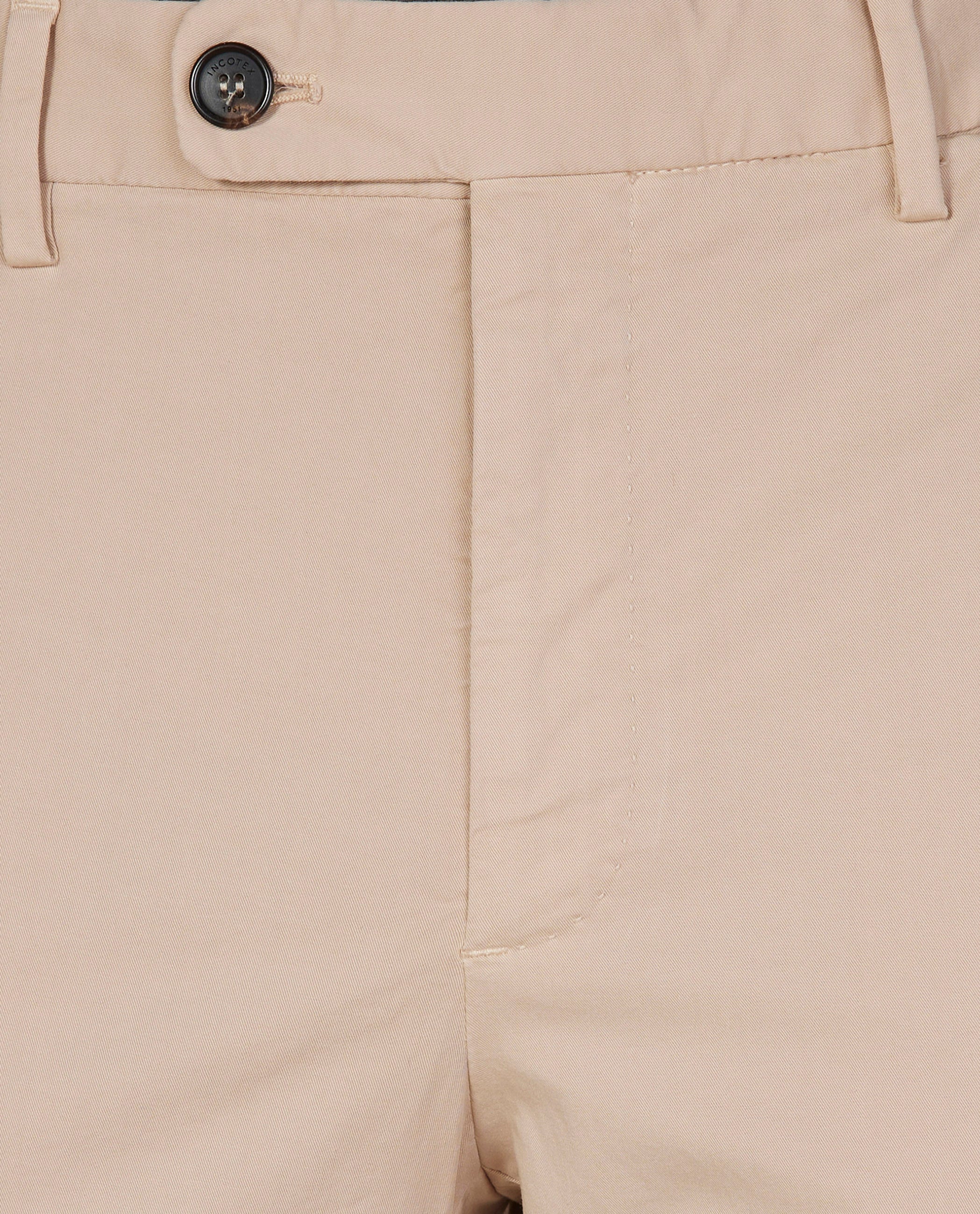 Katoen Stretch Chino - Lichtbruin