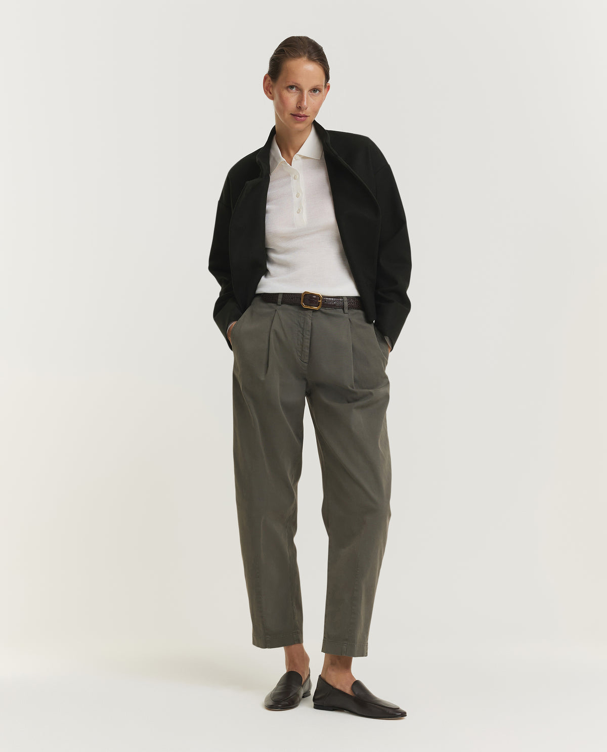 Cotton Gabardine Trousers
