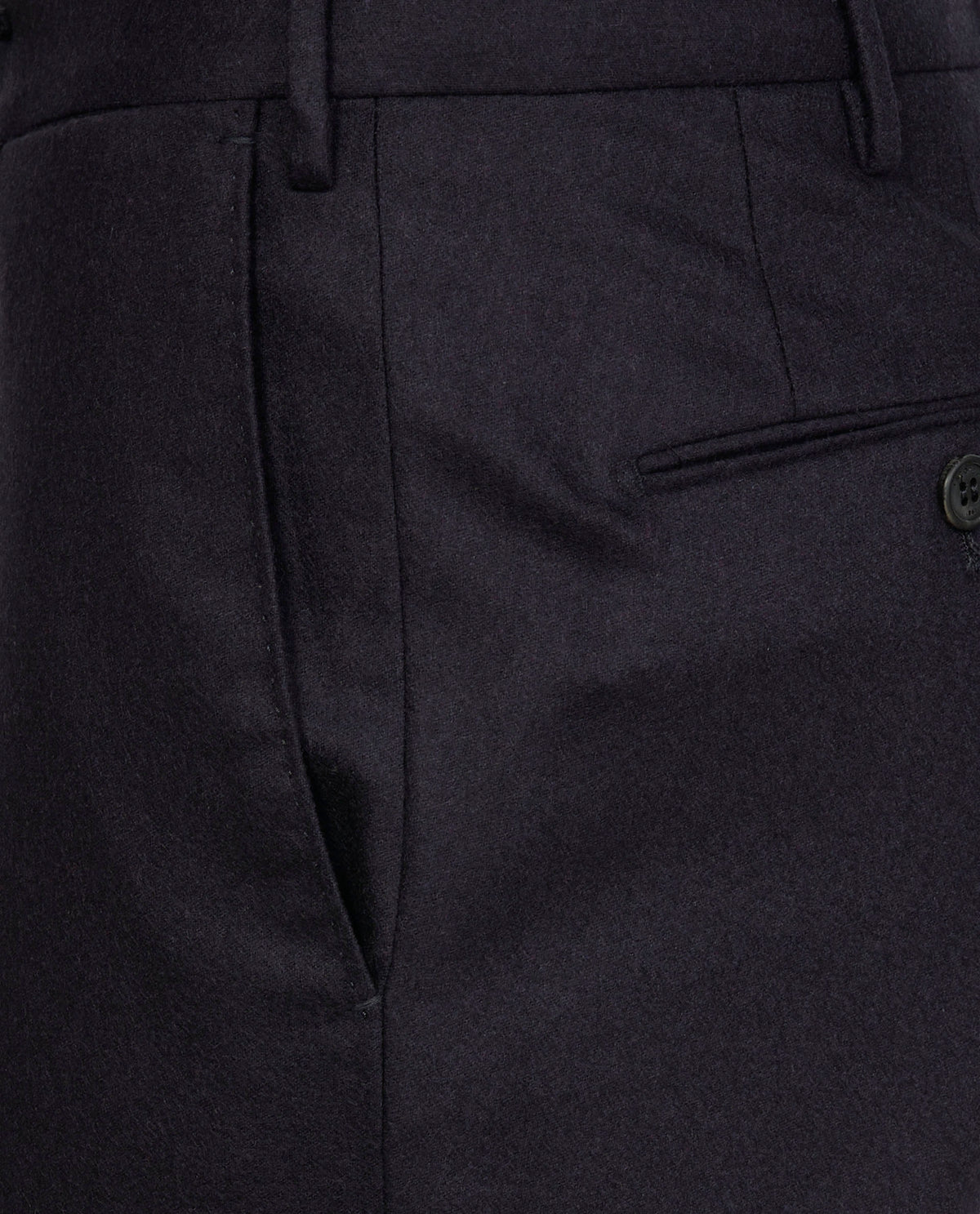 Wol Cashmere Broek - Donkerblauw