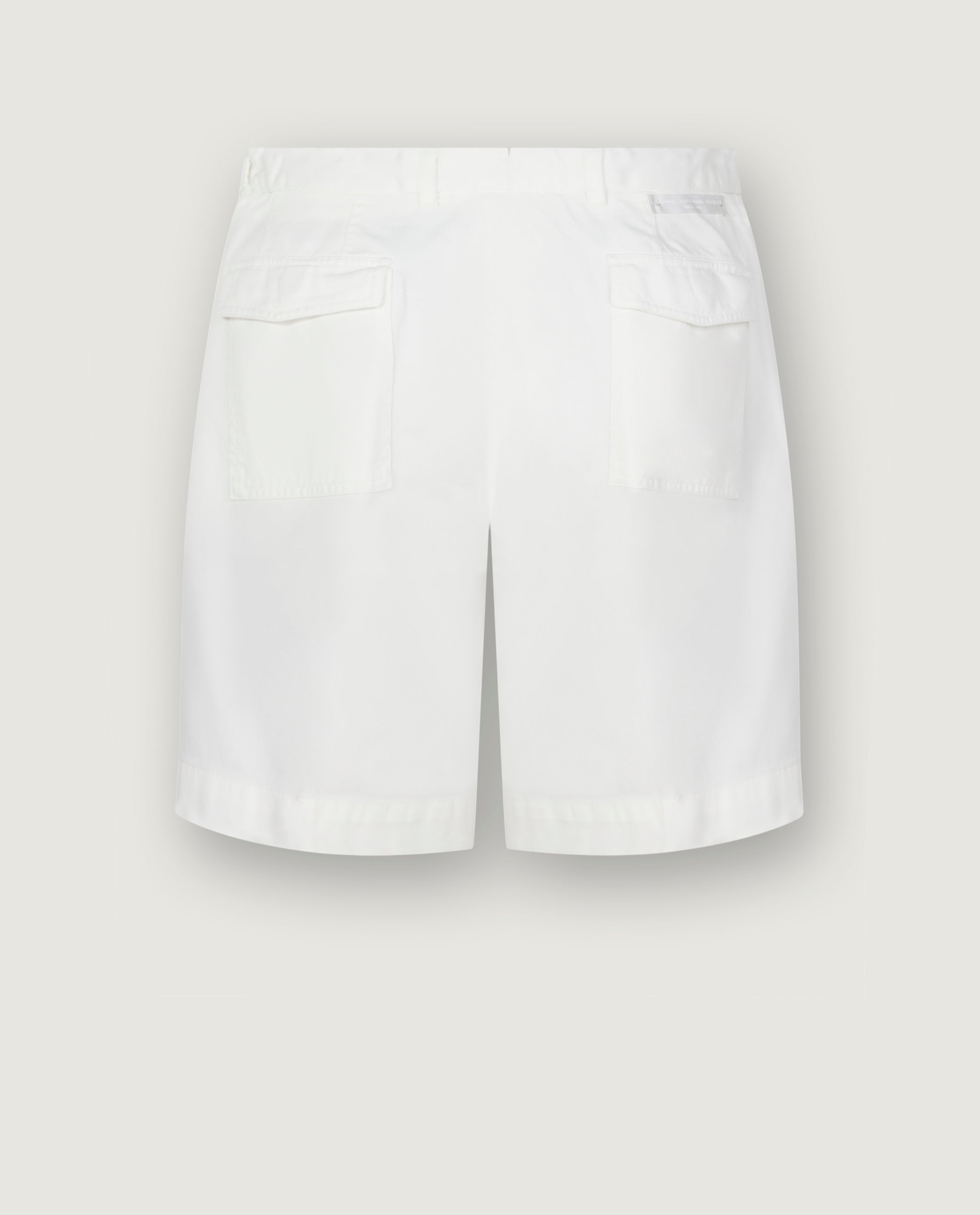 Pleated Cotton Shorts
