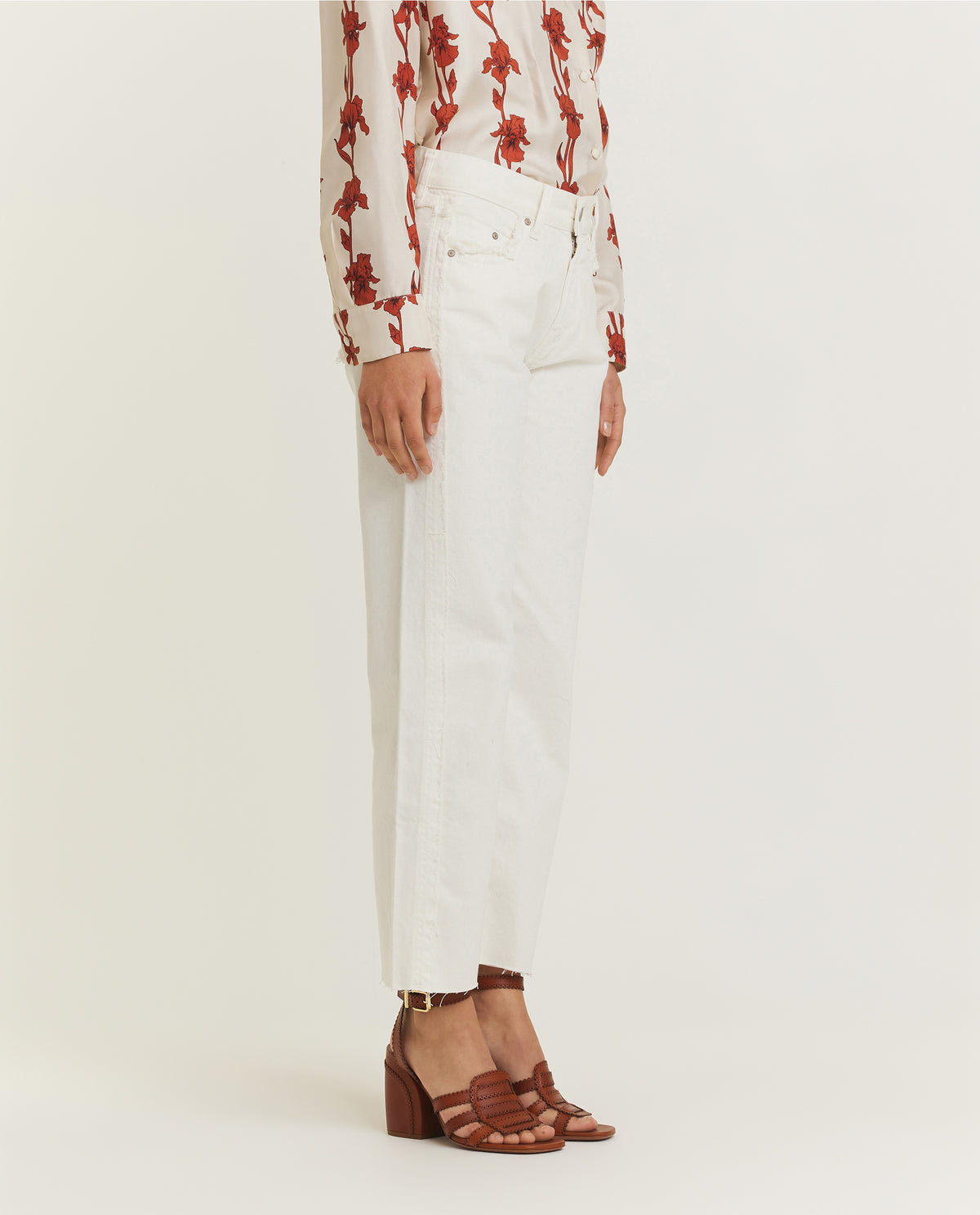 Fringed Slouchy Jeans