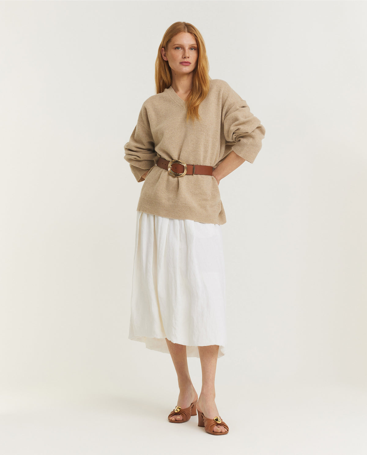 Relaxed V-Neck Sweater