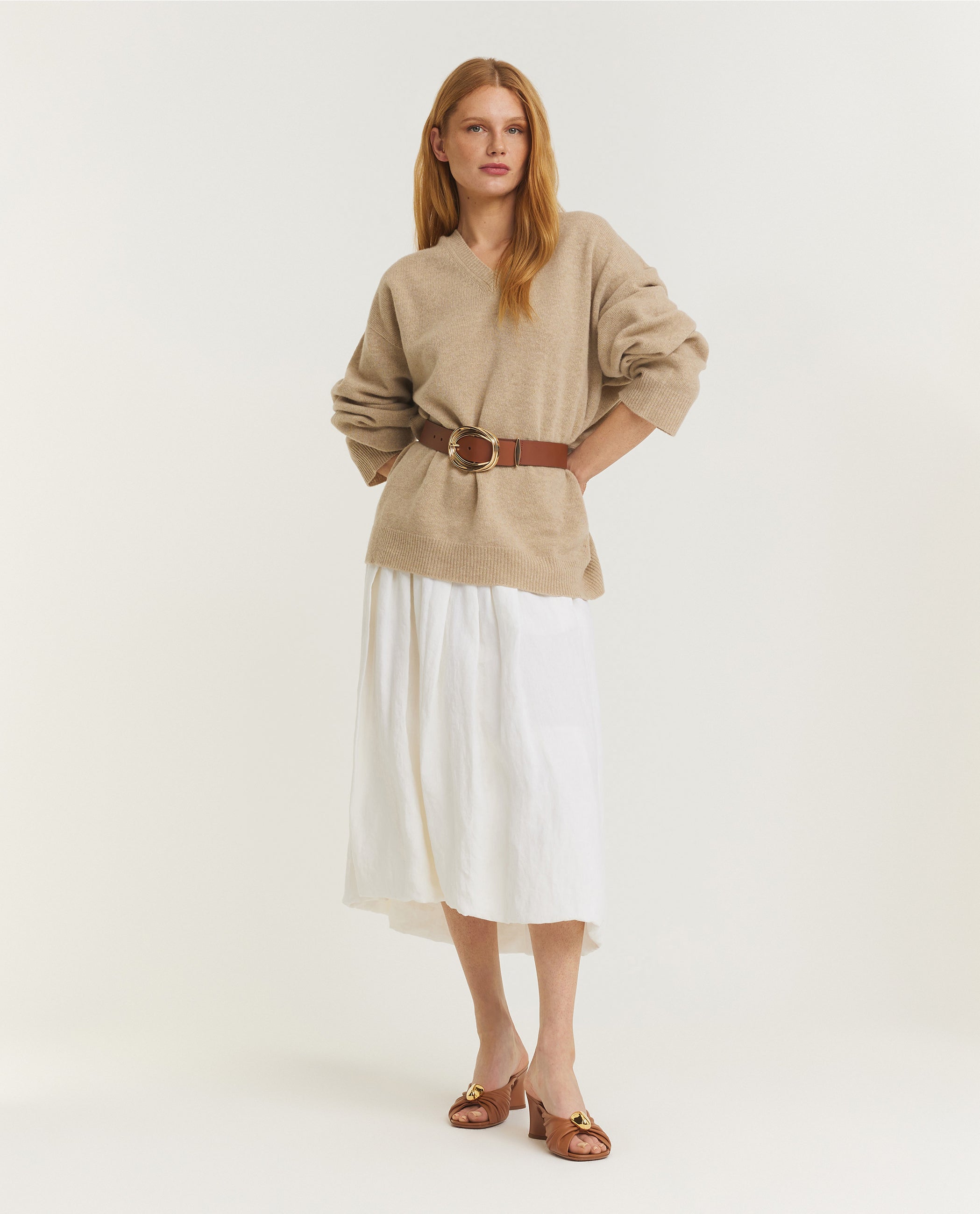 Relaxed V-Neck Sweater