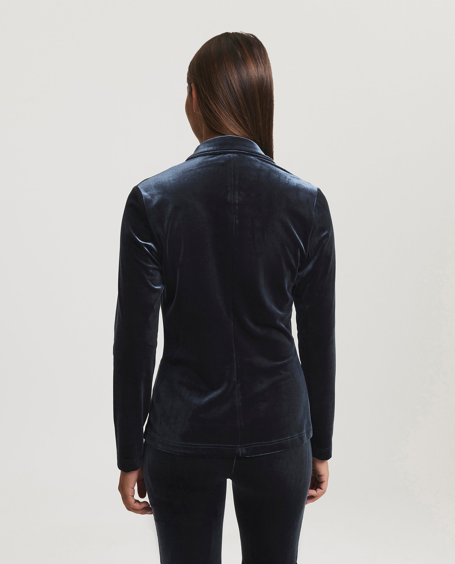 Fluwelen Blouse - Grijs