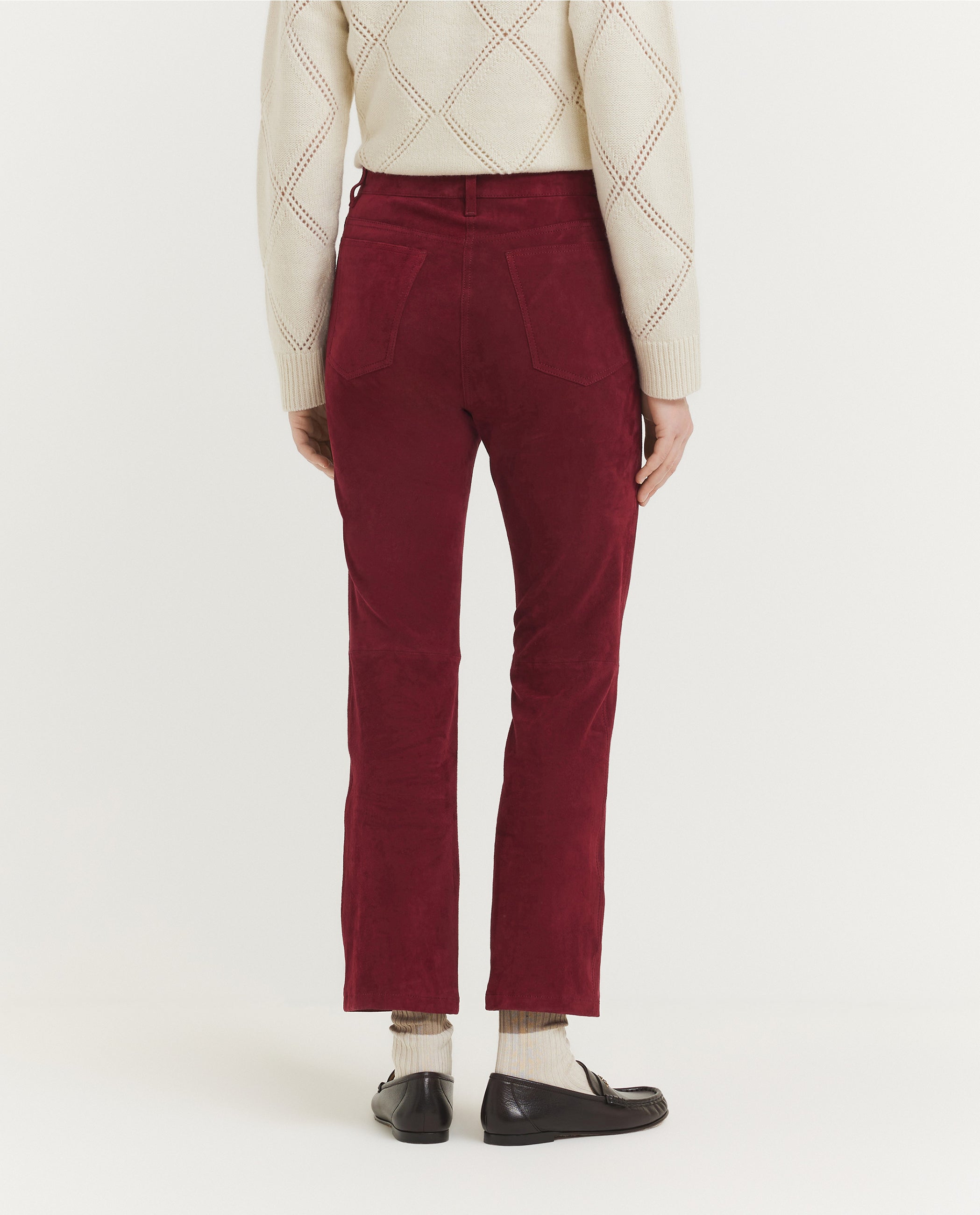 Duke Suede Stretch Broek - Rood