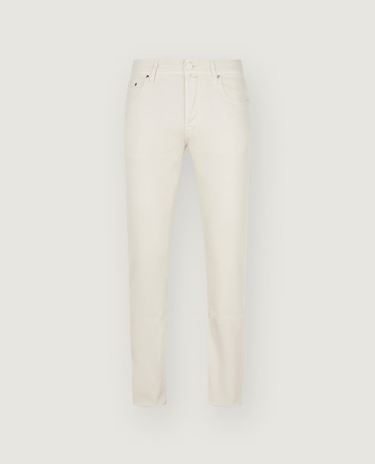 Slim Fit Bard Broek - Ecru