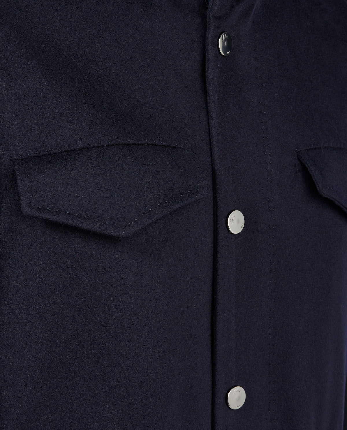 Handgemaakte Cashmere Fieldjacket - Donkerblauw