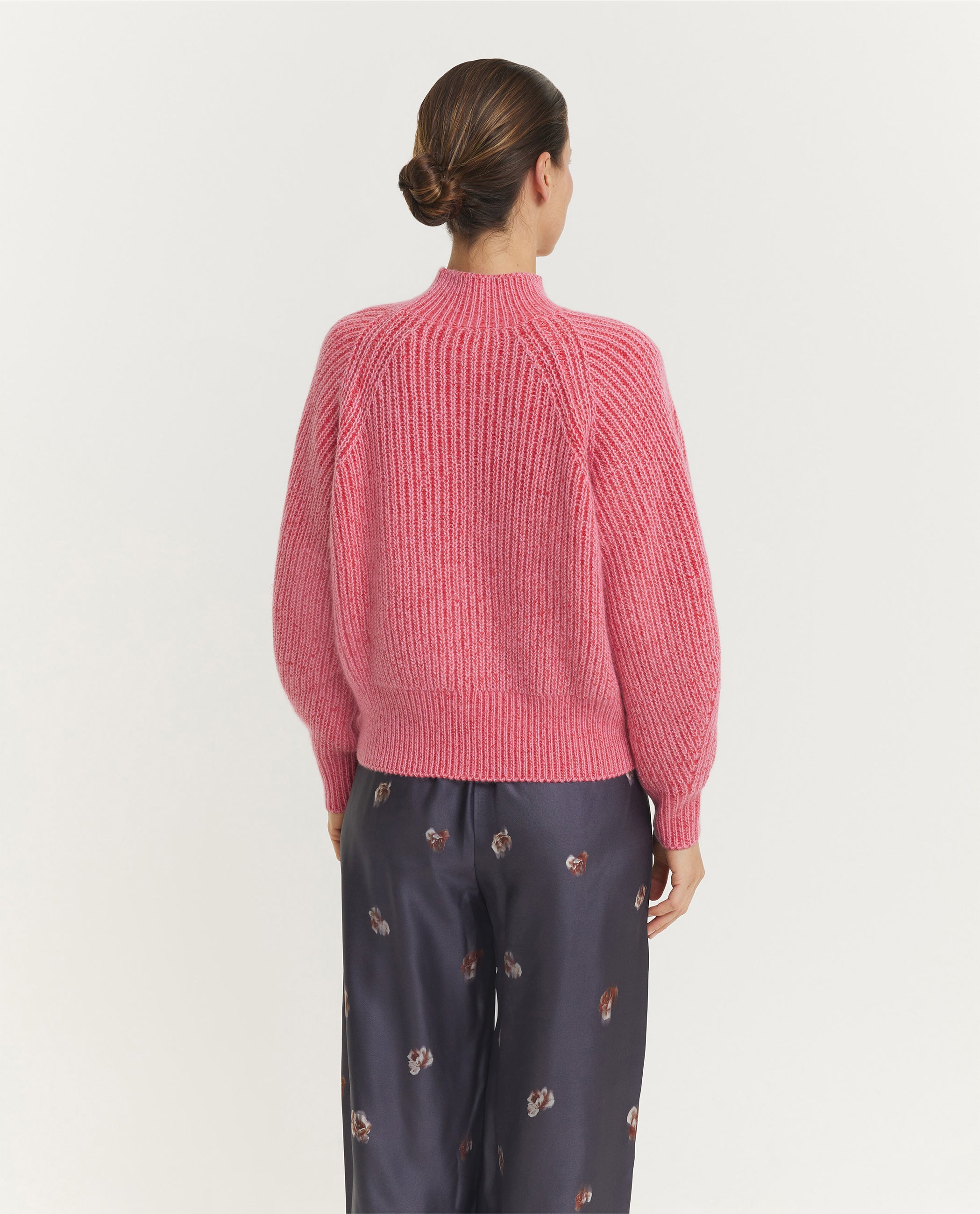 Wool Cashmere Rib Sweater