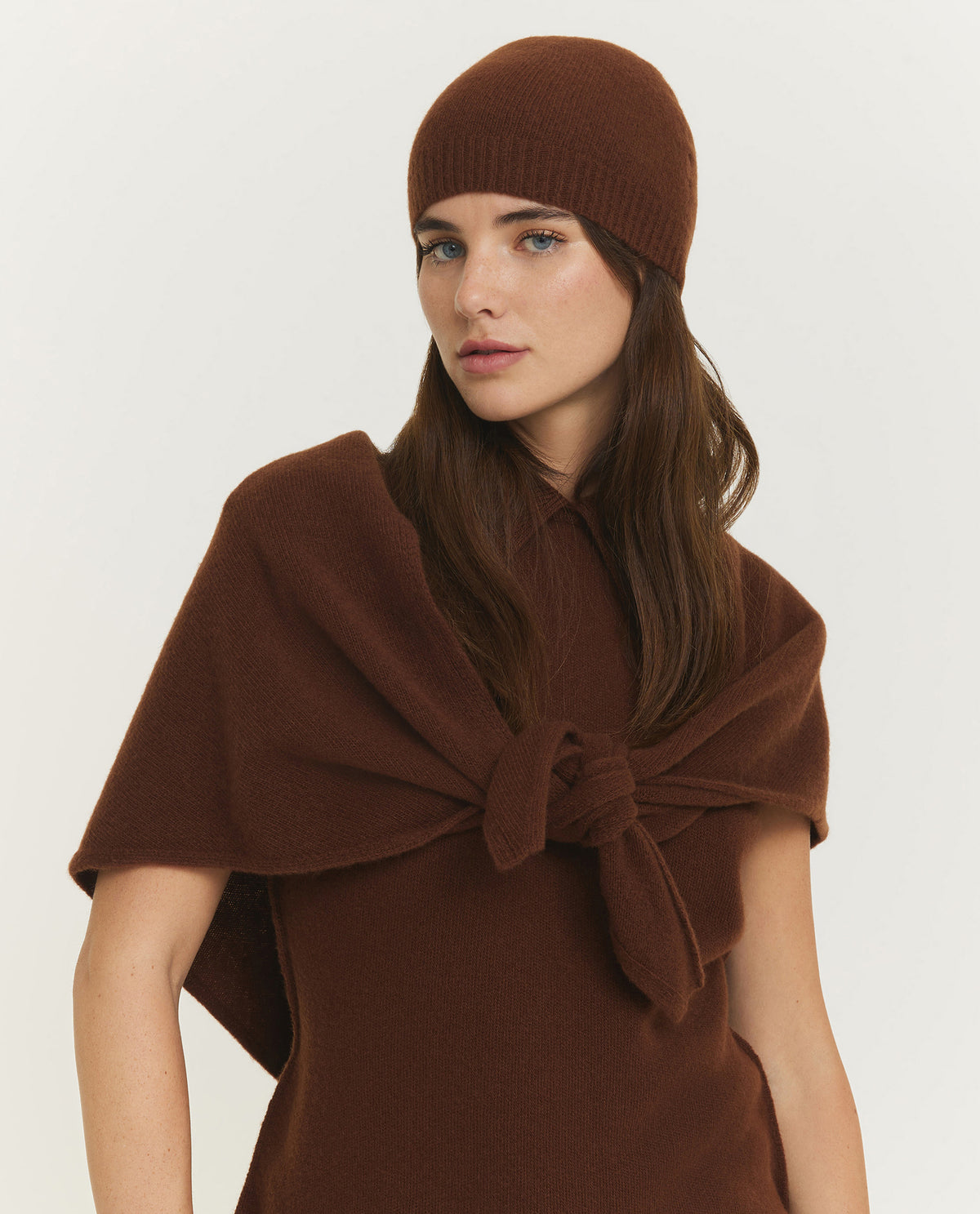 Wollen Mallo Muts - Bruin