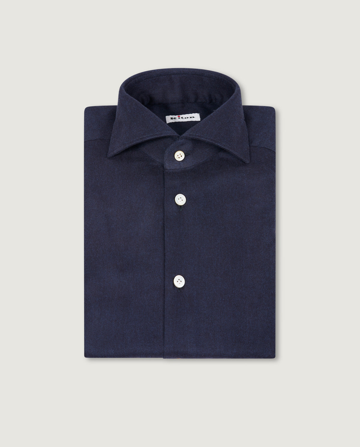 Flannel Visgraat Shirt - Donkerblauw