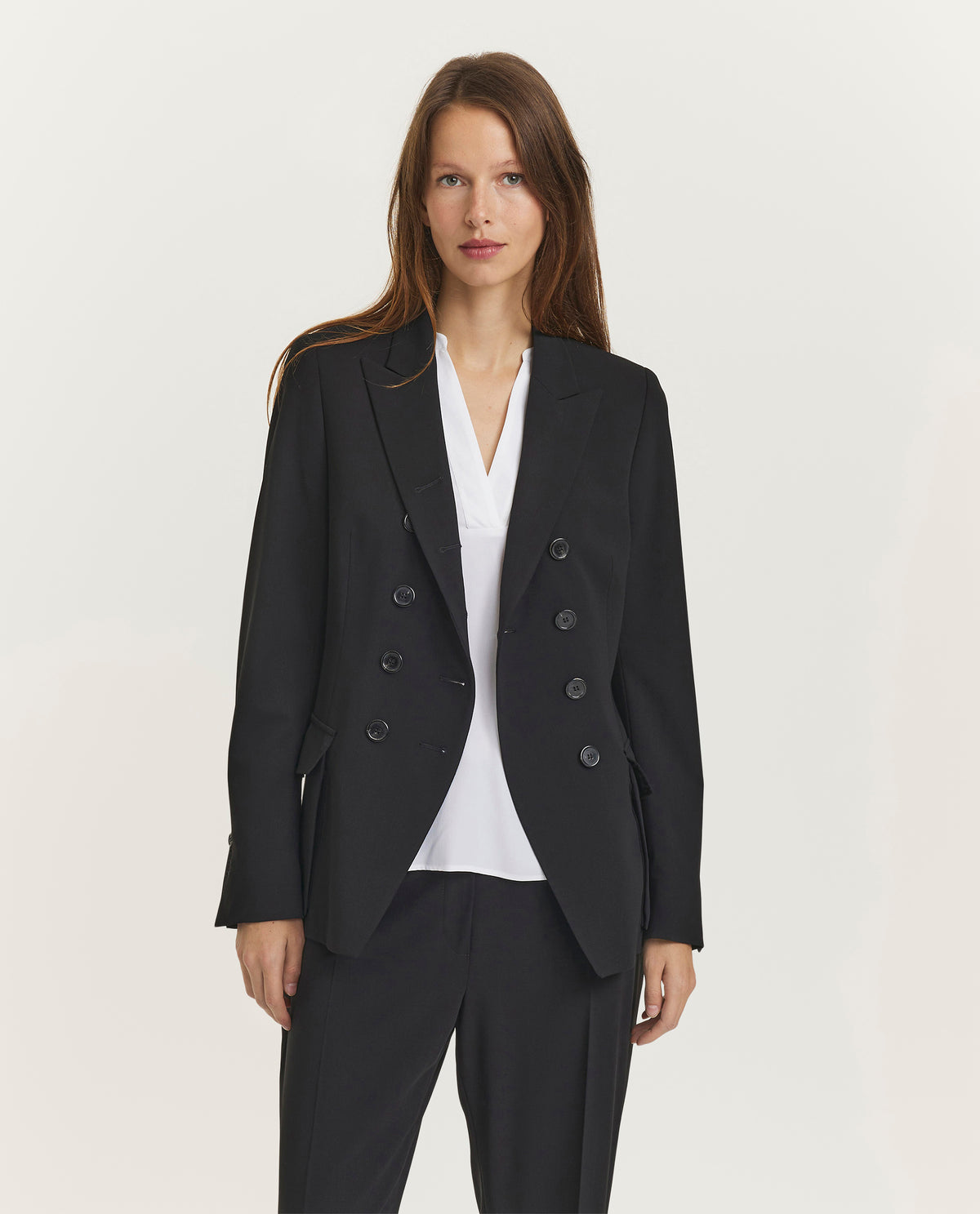 Double breasted blazer - Zwart