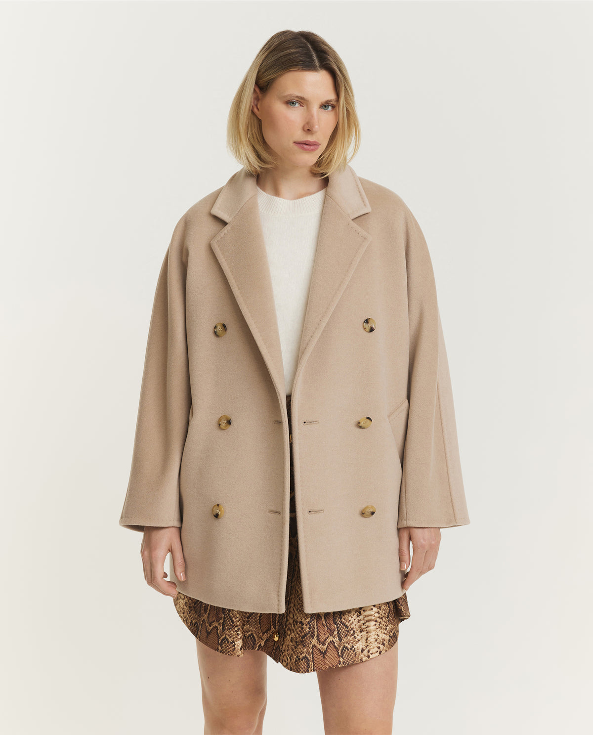 Wool Cashmere Rebus Coat