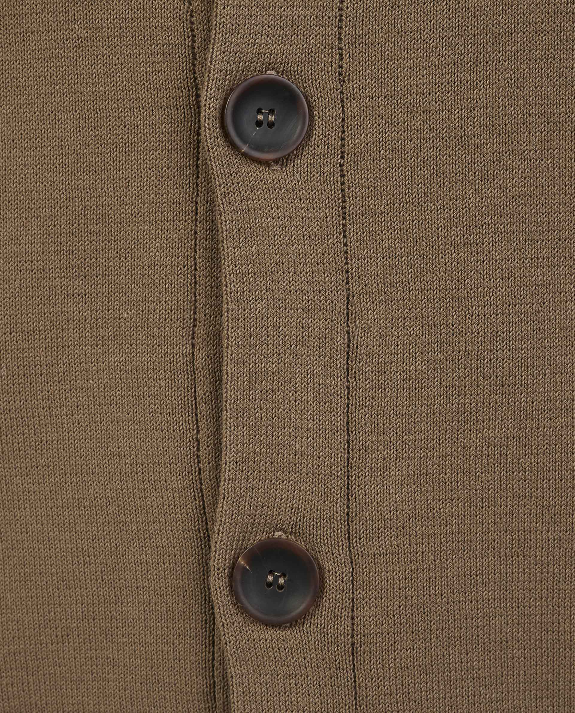 Crepe Shirtjasje - Lichtbruin