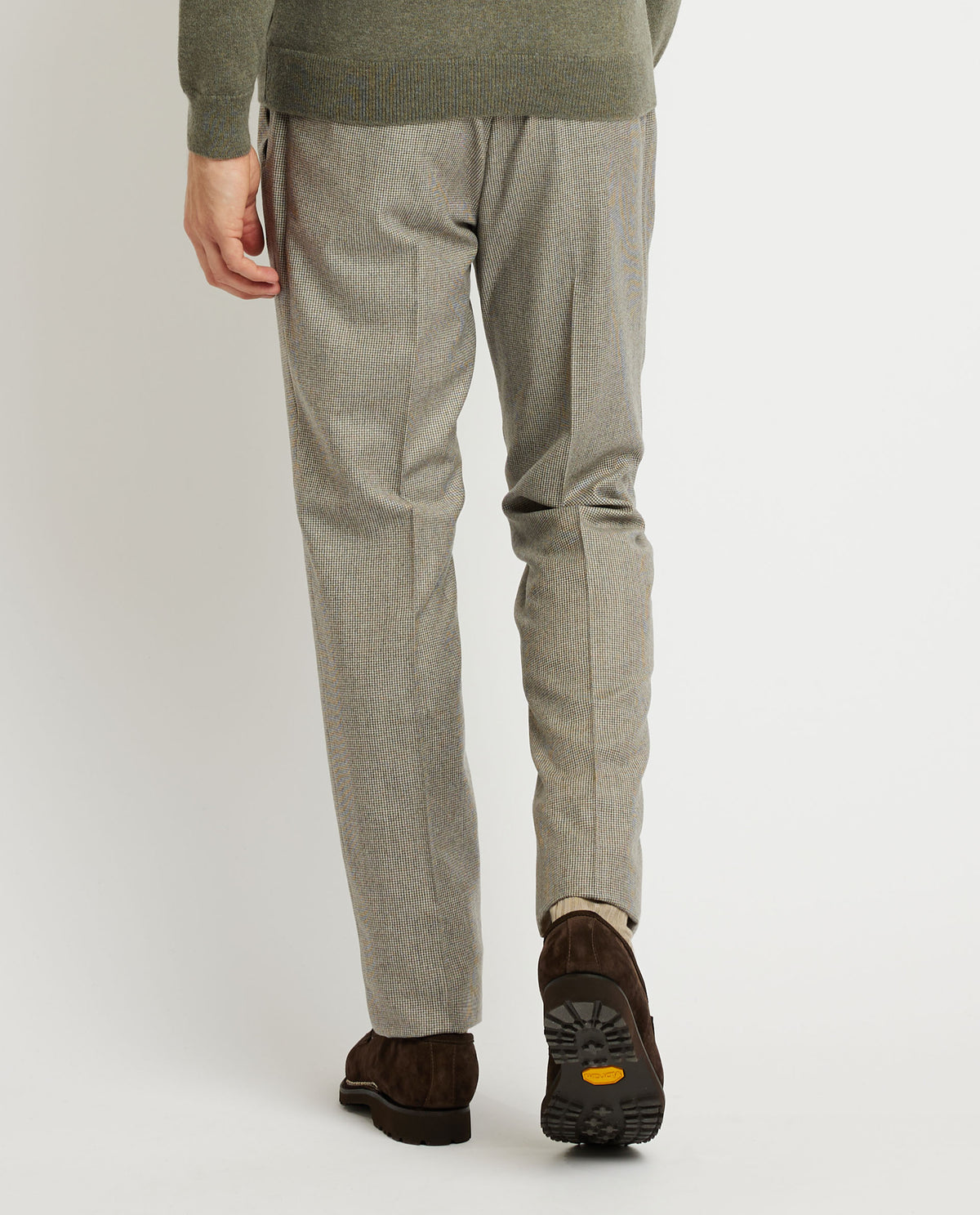 Houndstooth Broek - Lichtbruin