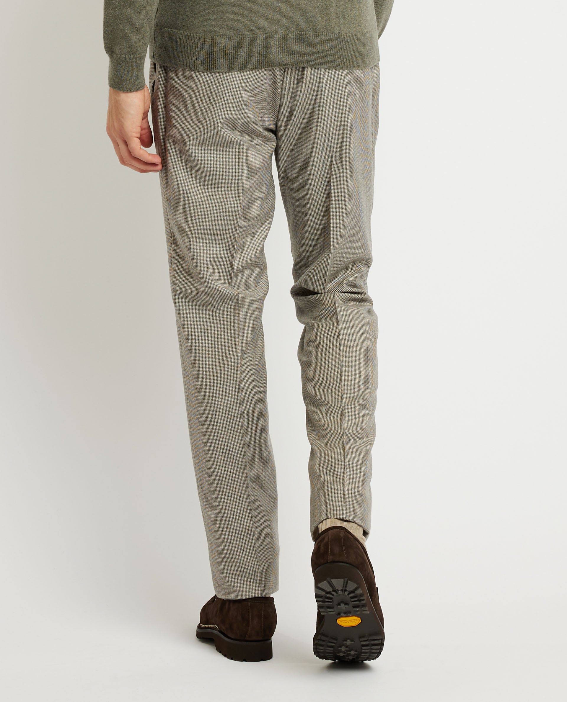 Houndstooth Broek - Lichtbruin