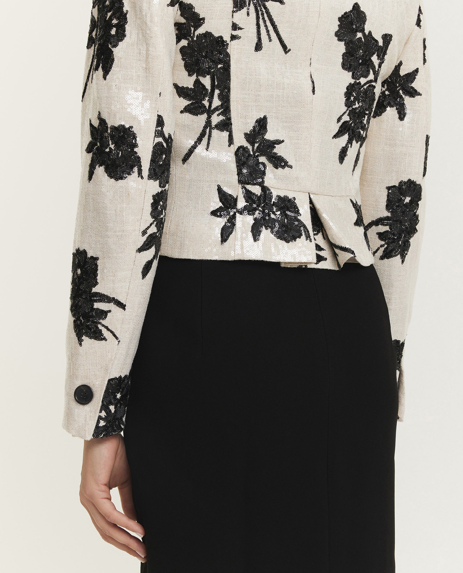 Sequin double breasted blazer