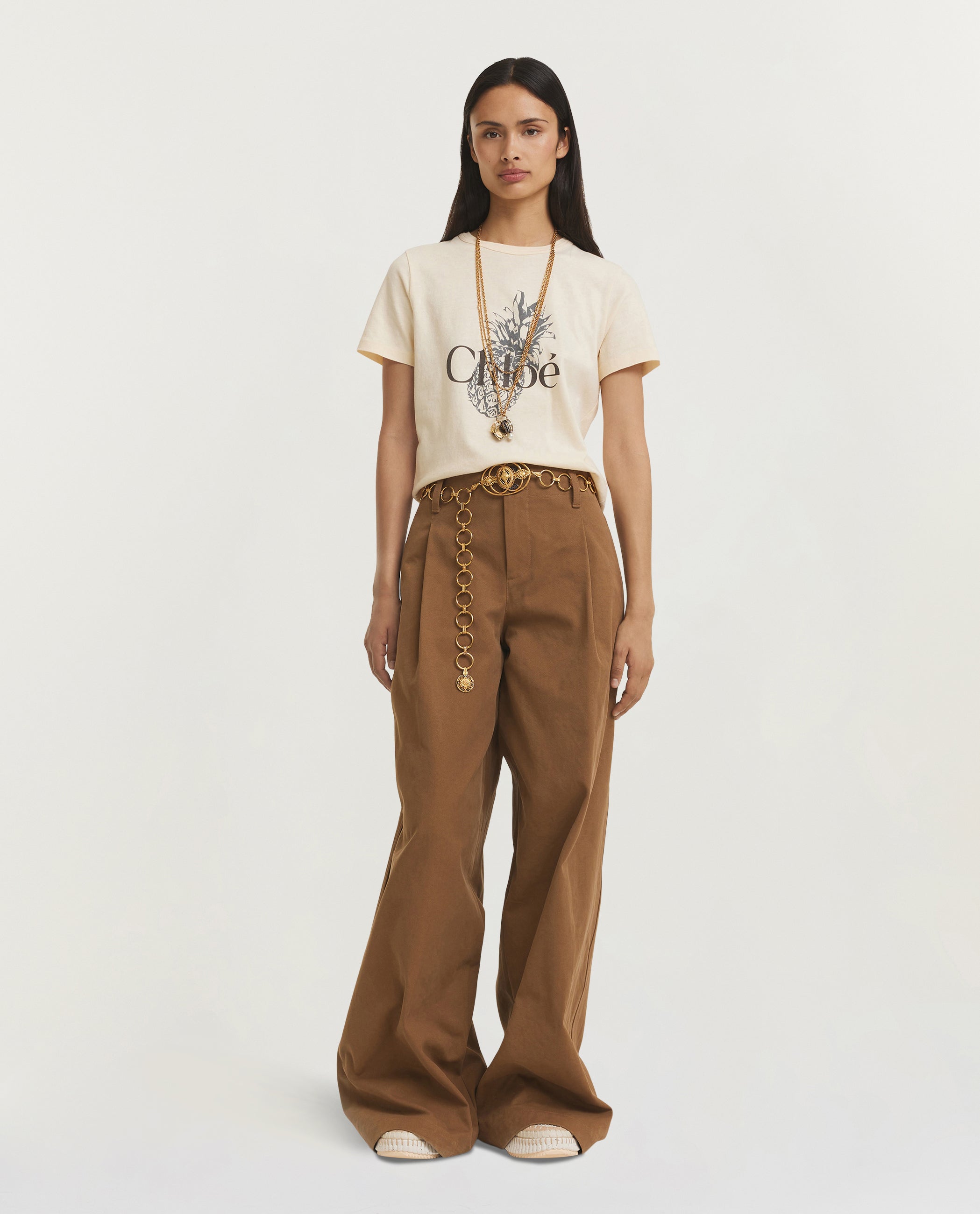 Baby Fit Logo T-Shirt - Ecru