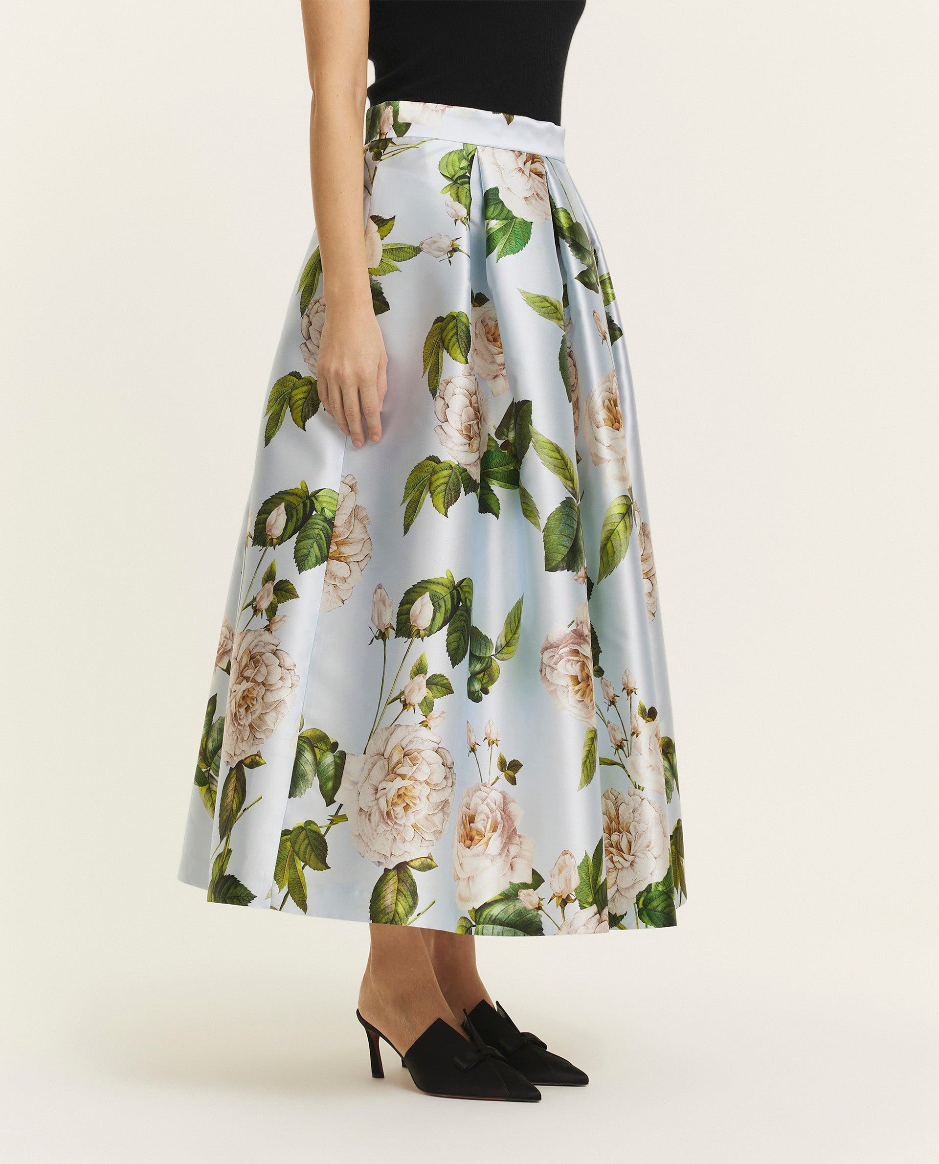 A-Line Midi Skirt