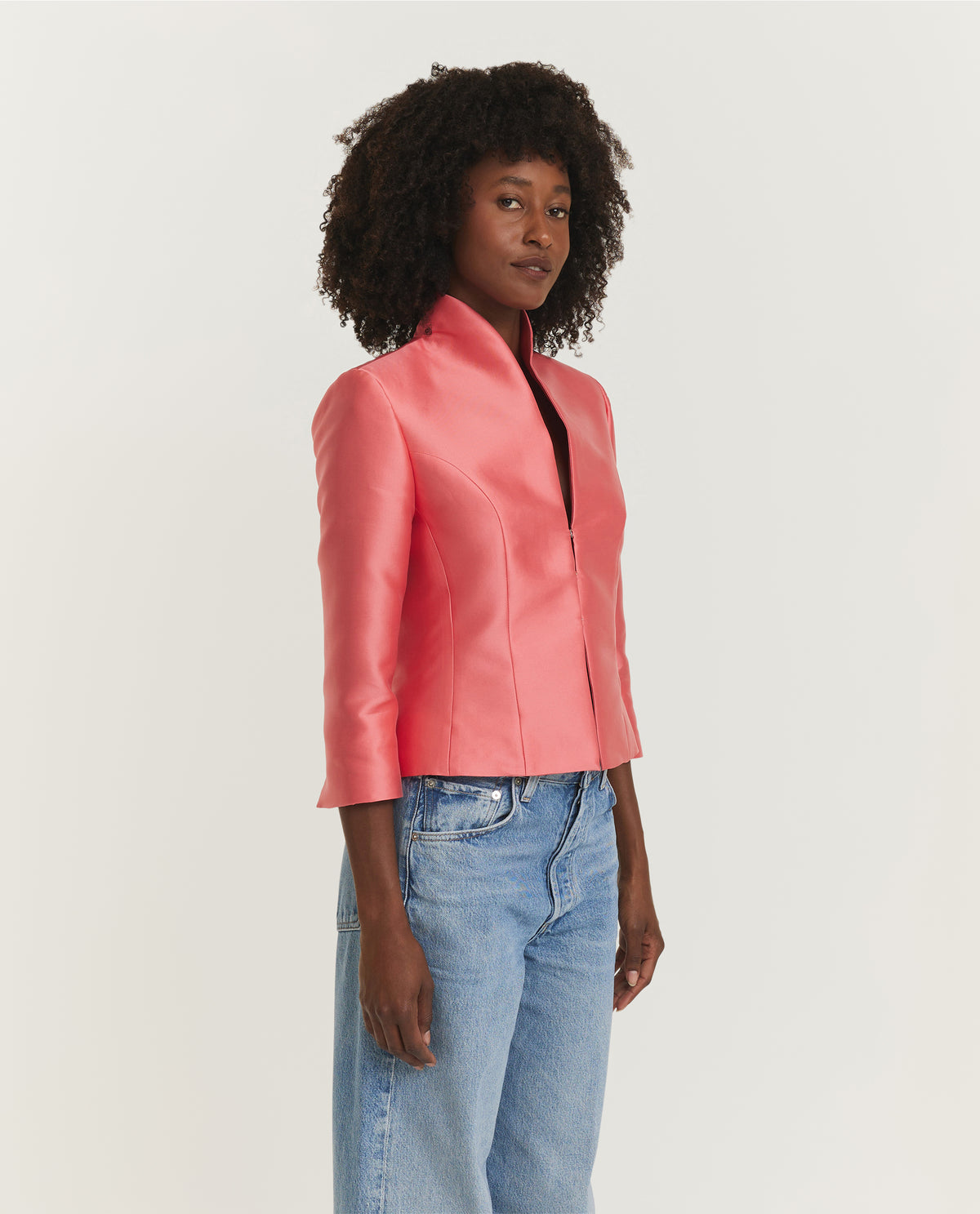 Korte Blazer - Koraal Roze