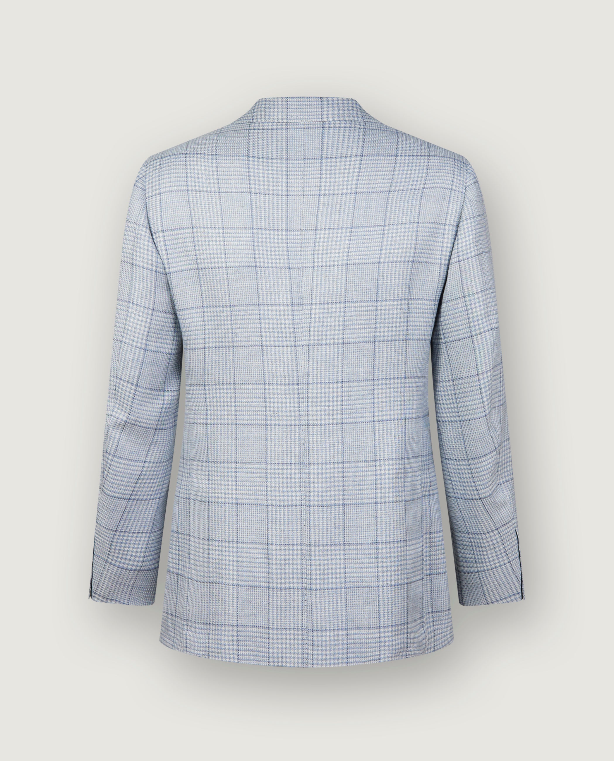 Checked Wool Blend Jacket