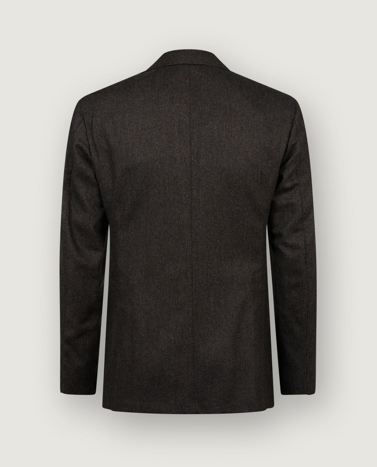 Wol Cashmere Visgraat Jasje - Bruin