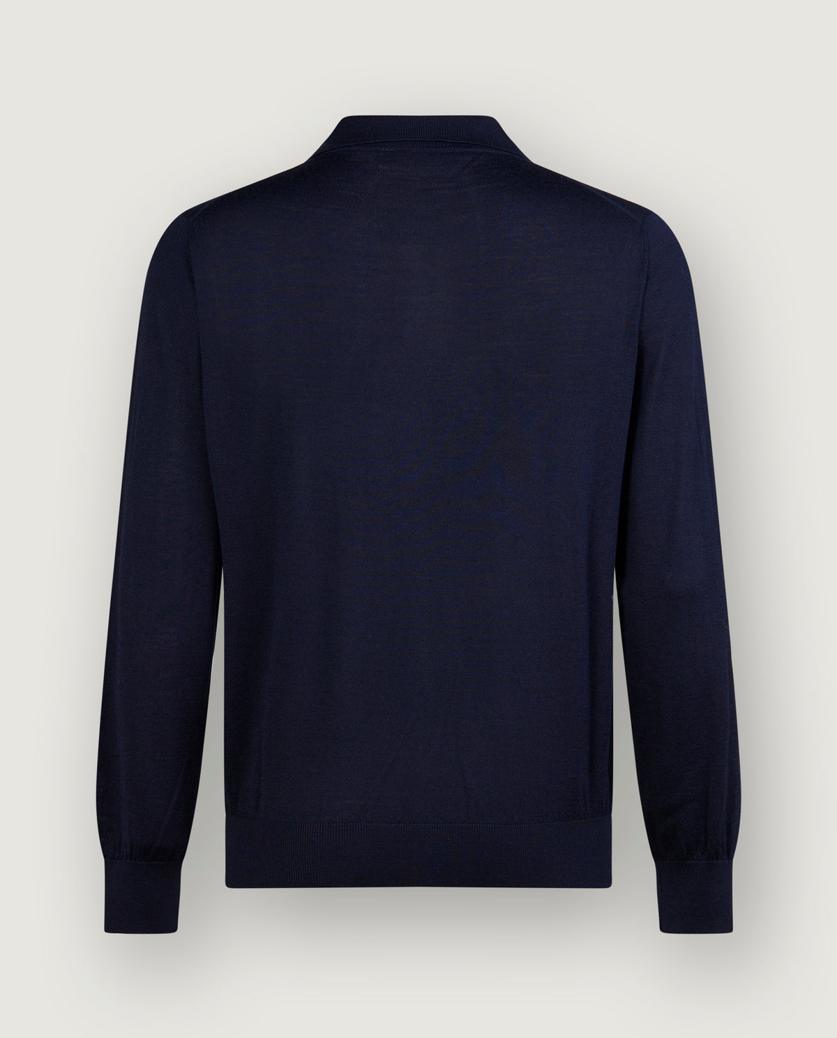 Wol Blend Polo - Donkerblauw
