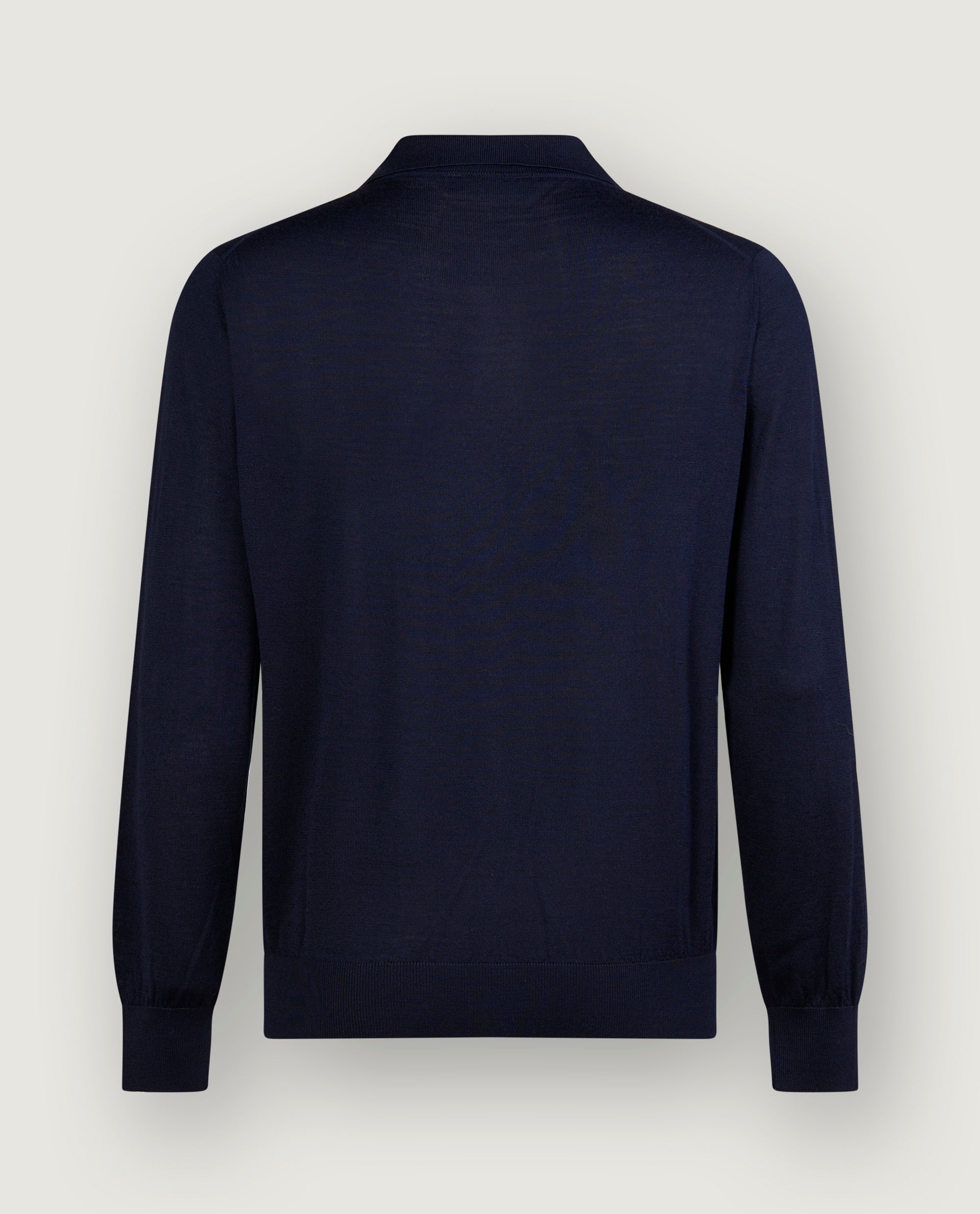 Wol Blend Polo - Donkerblauw