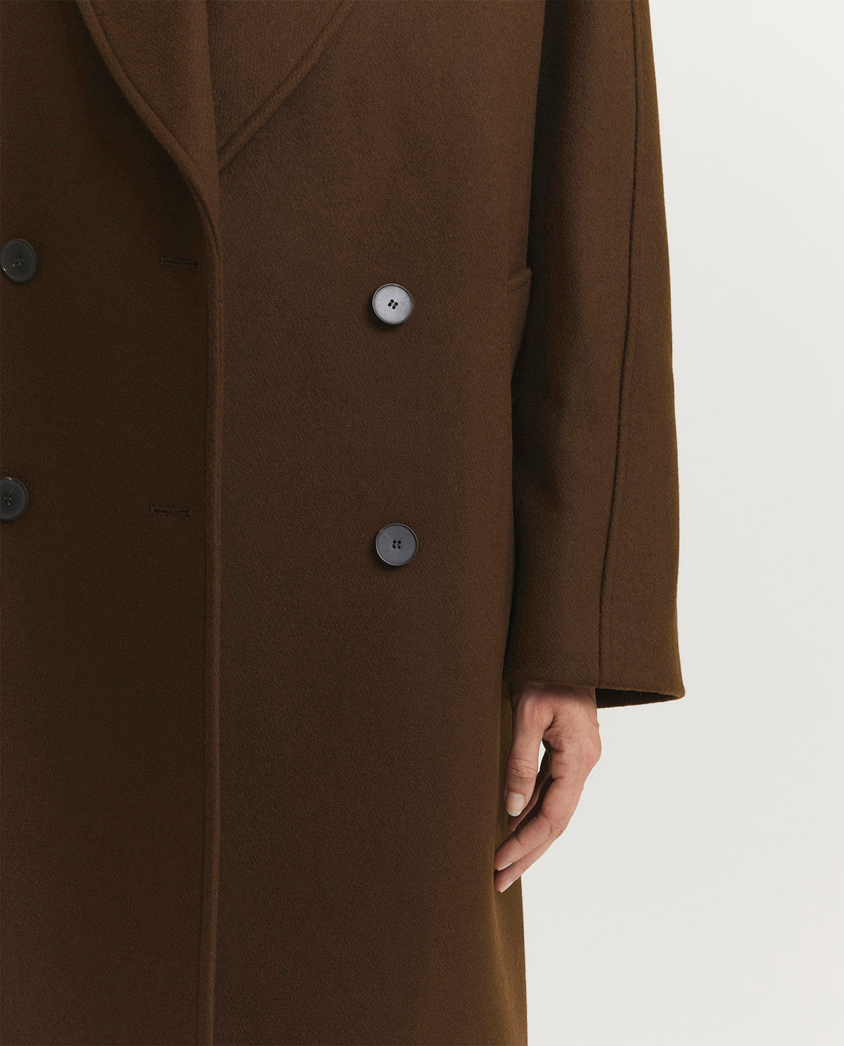 Oversized double-breasted coat