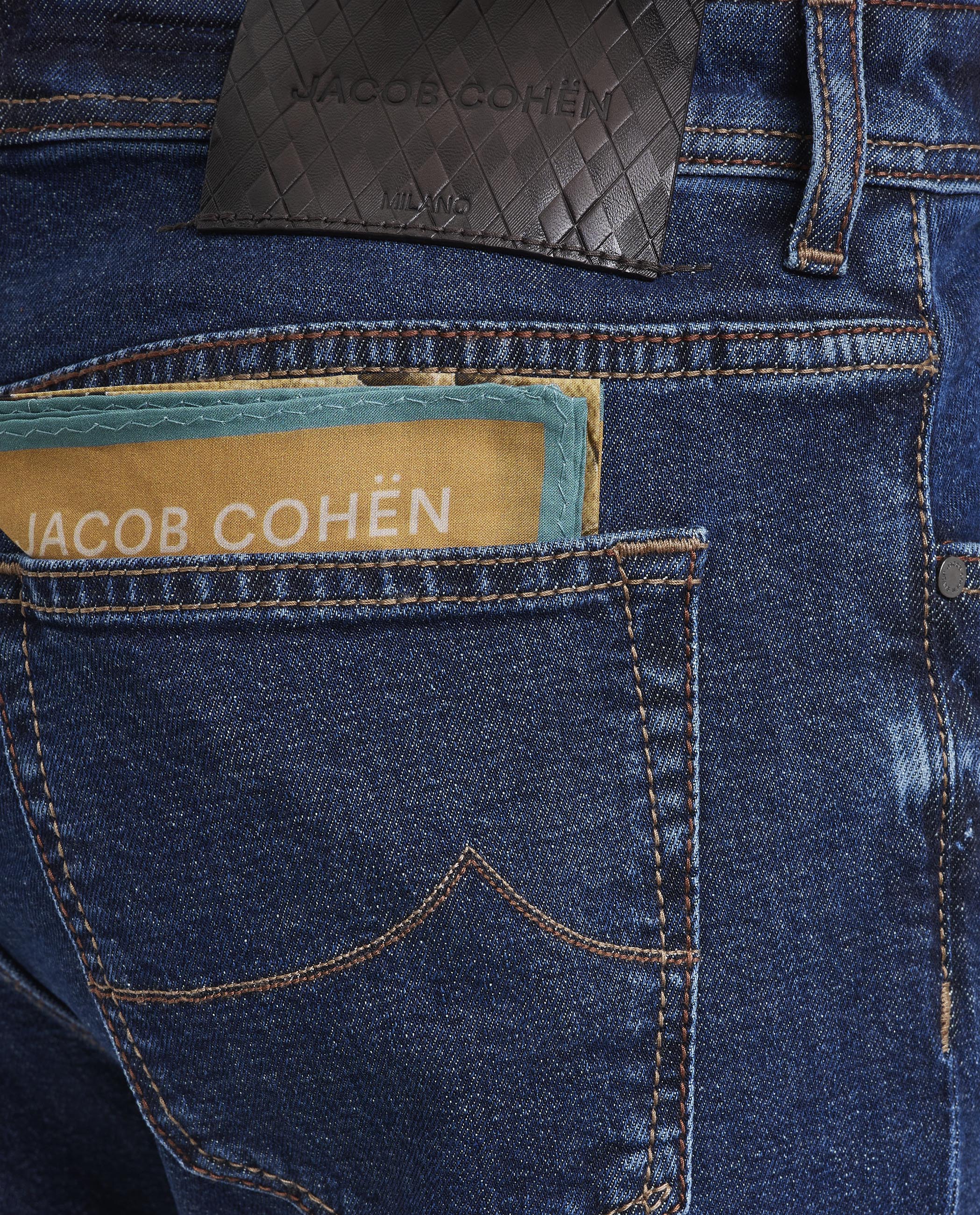 Slim Fit Bard Jeans - Donkerblauw