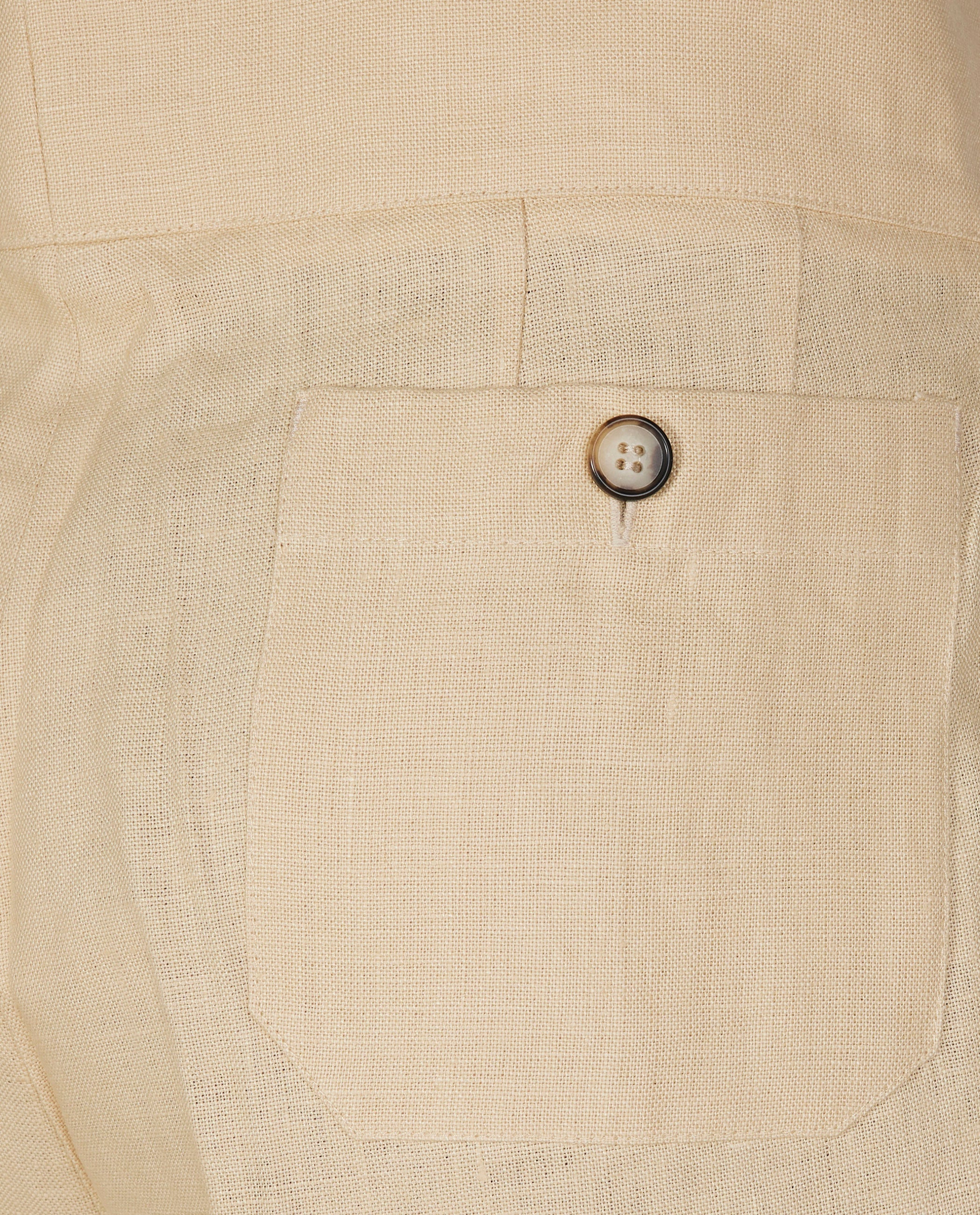 Linnen Safari Shorts - Lichtbruin