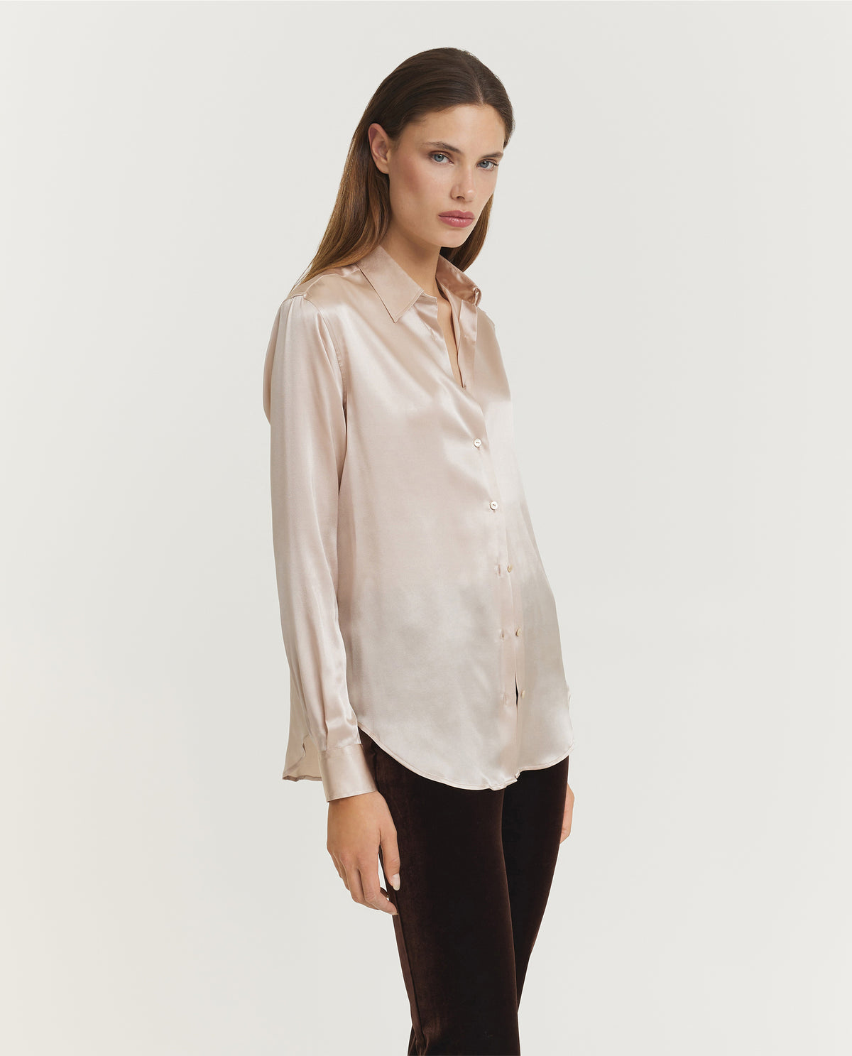 Zijden Marta Blouse - Ecru