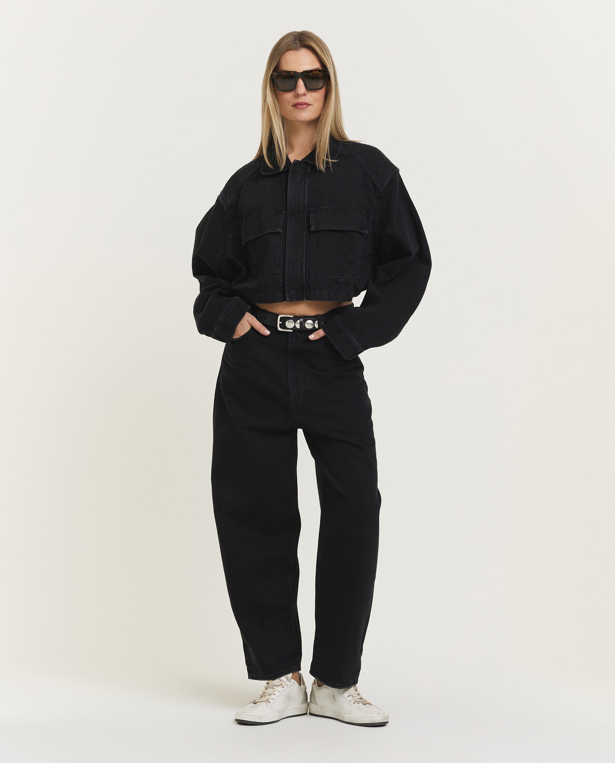 Amelia cropped denim jacket