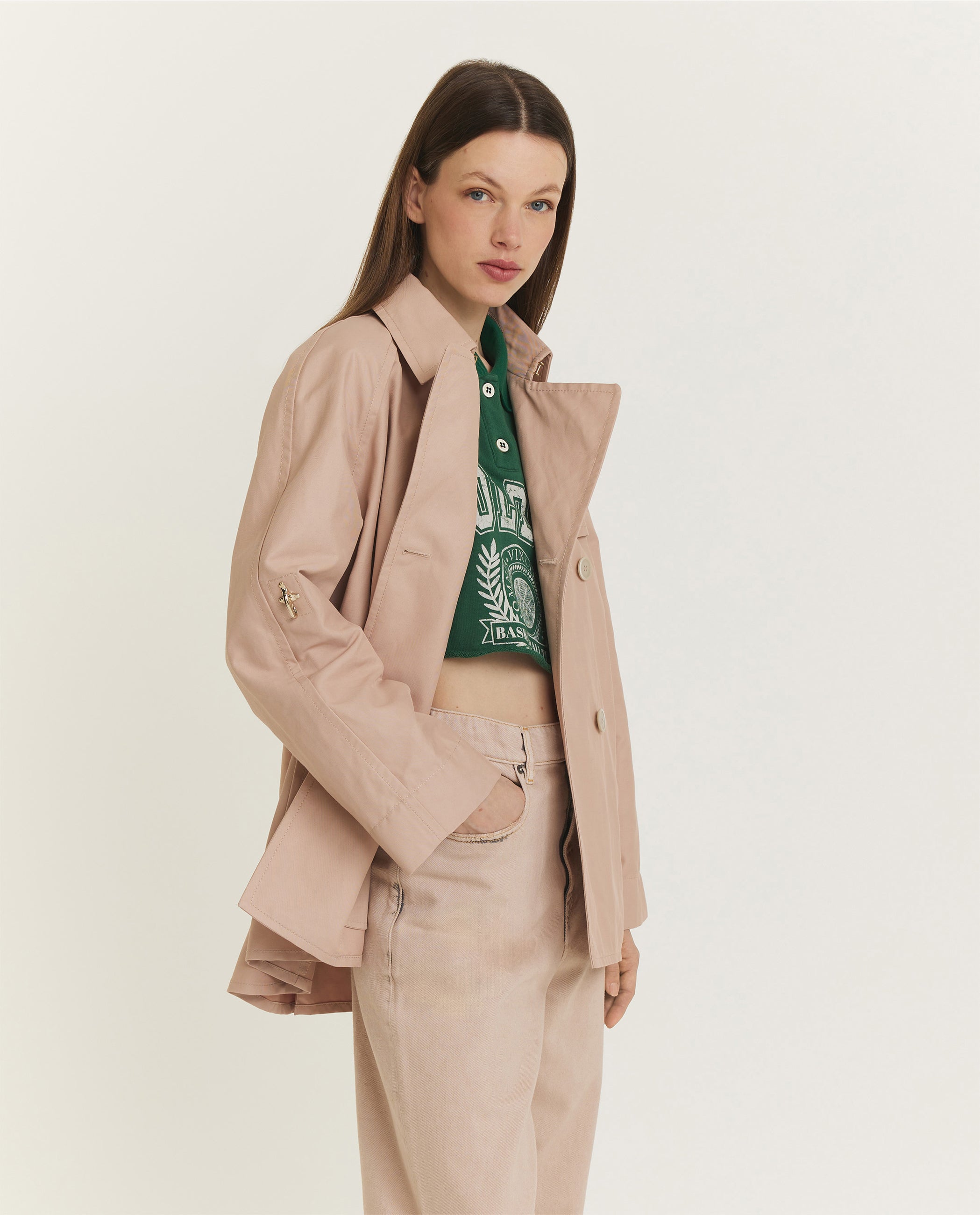 City Trench Jas - Roze