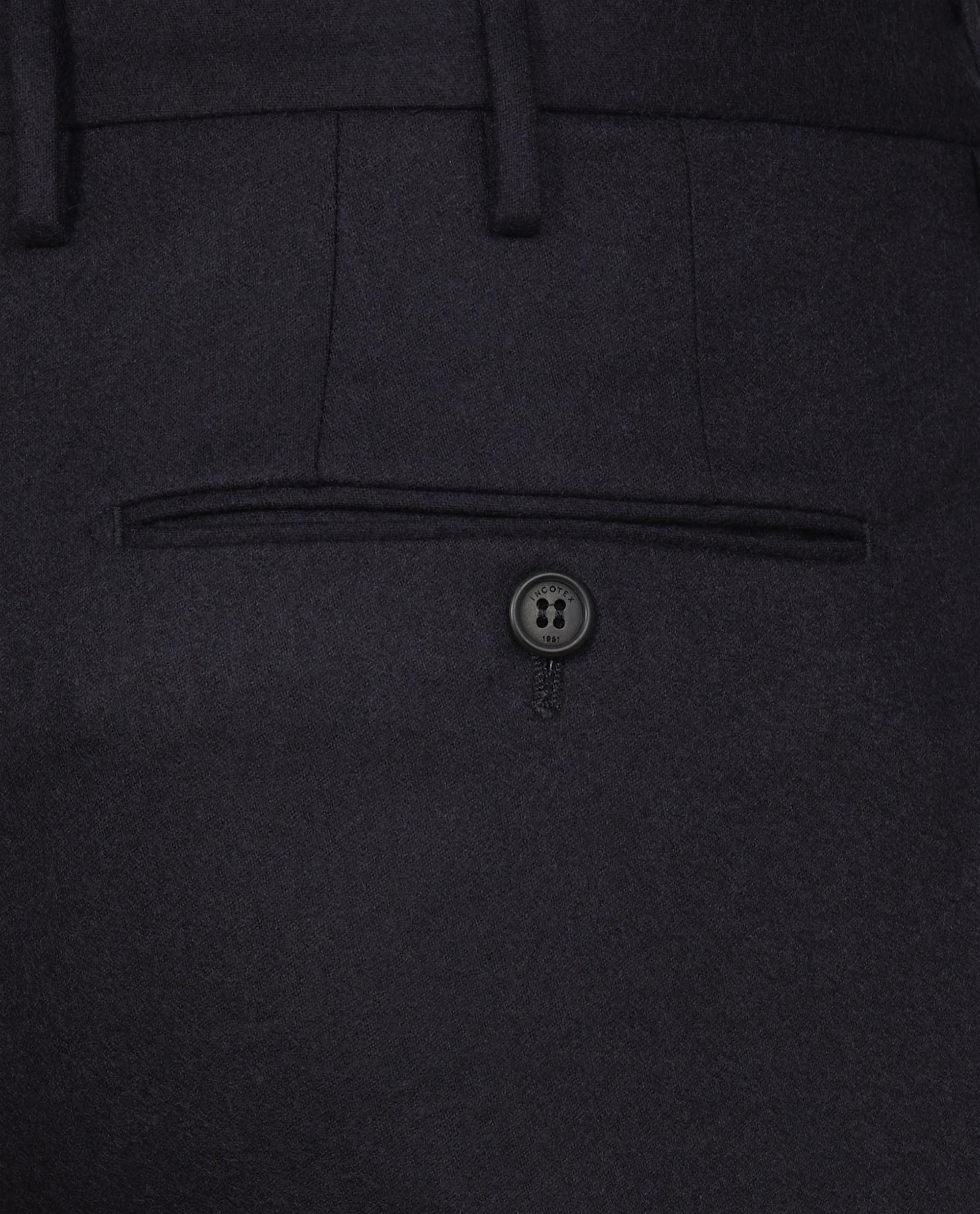 Wol Cashmere Broek - Donkerblauw