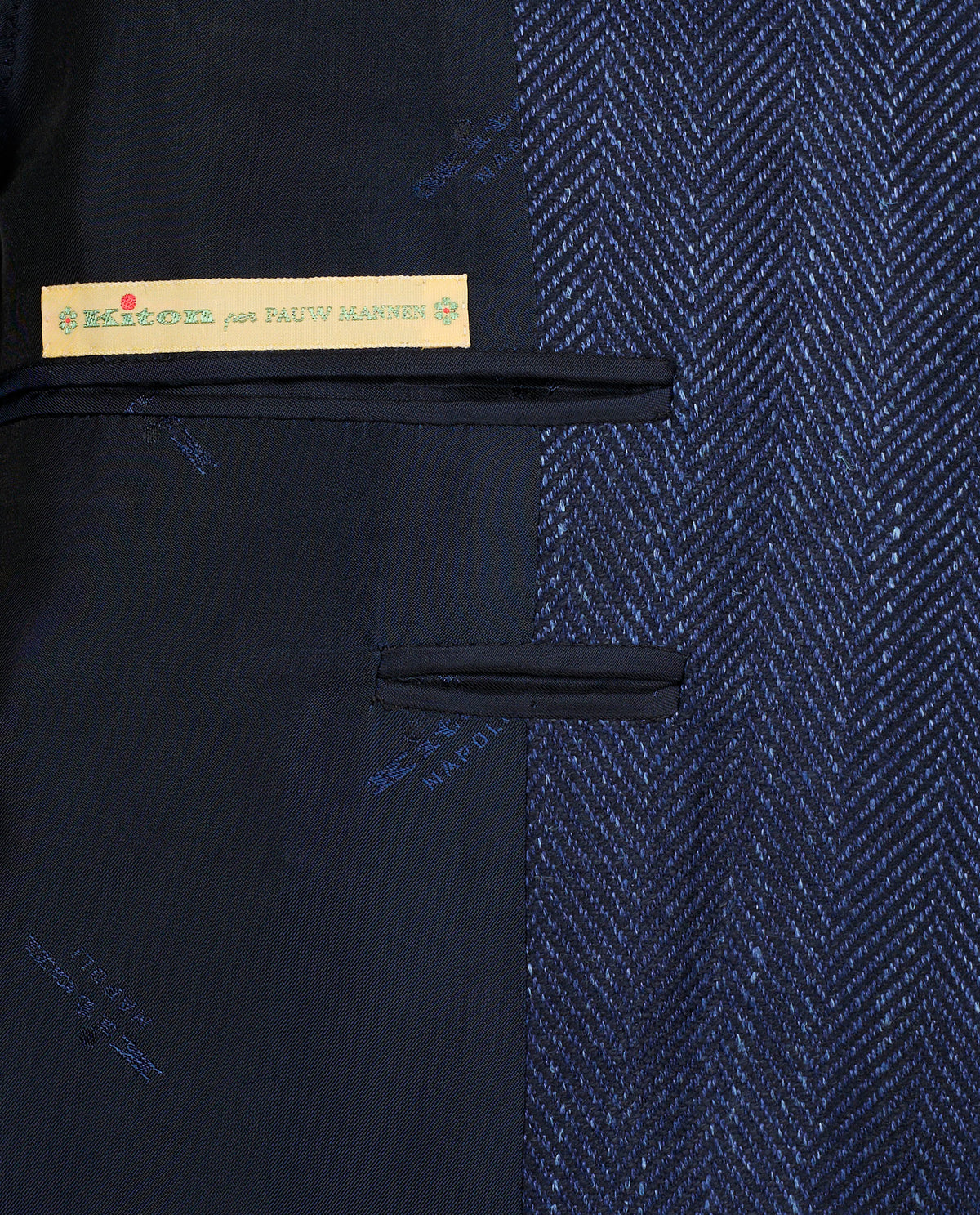 Visgraat Jasje - Blauw