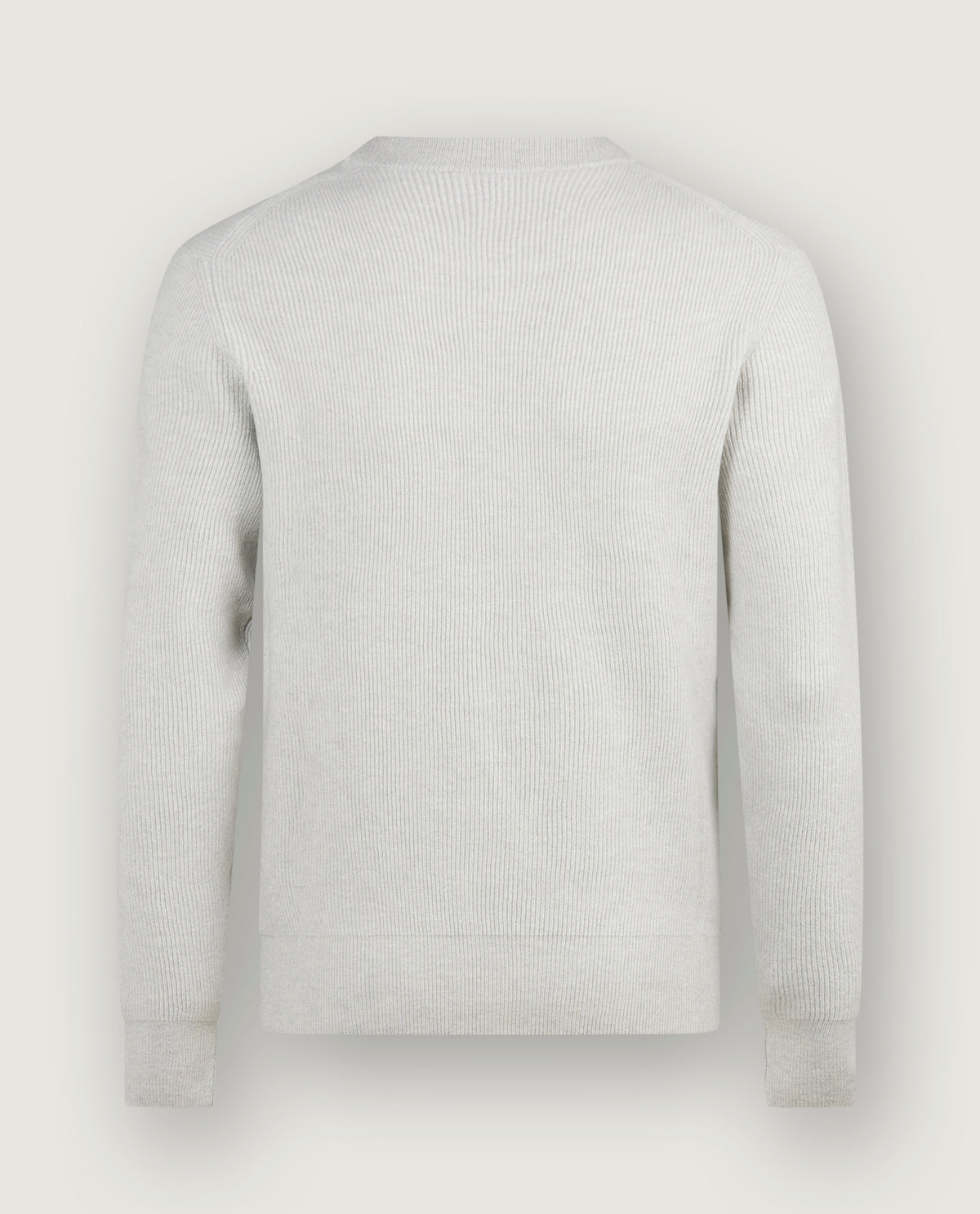 Cashmere Ronde Hals Trui - Lichtgrijs